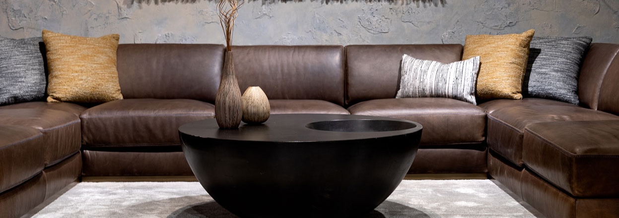 American Leather Sectional