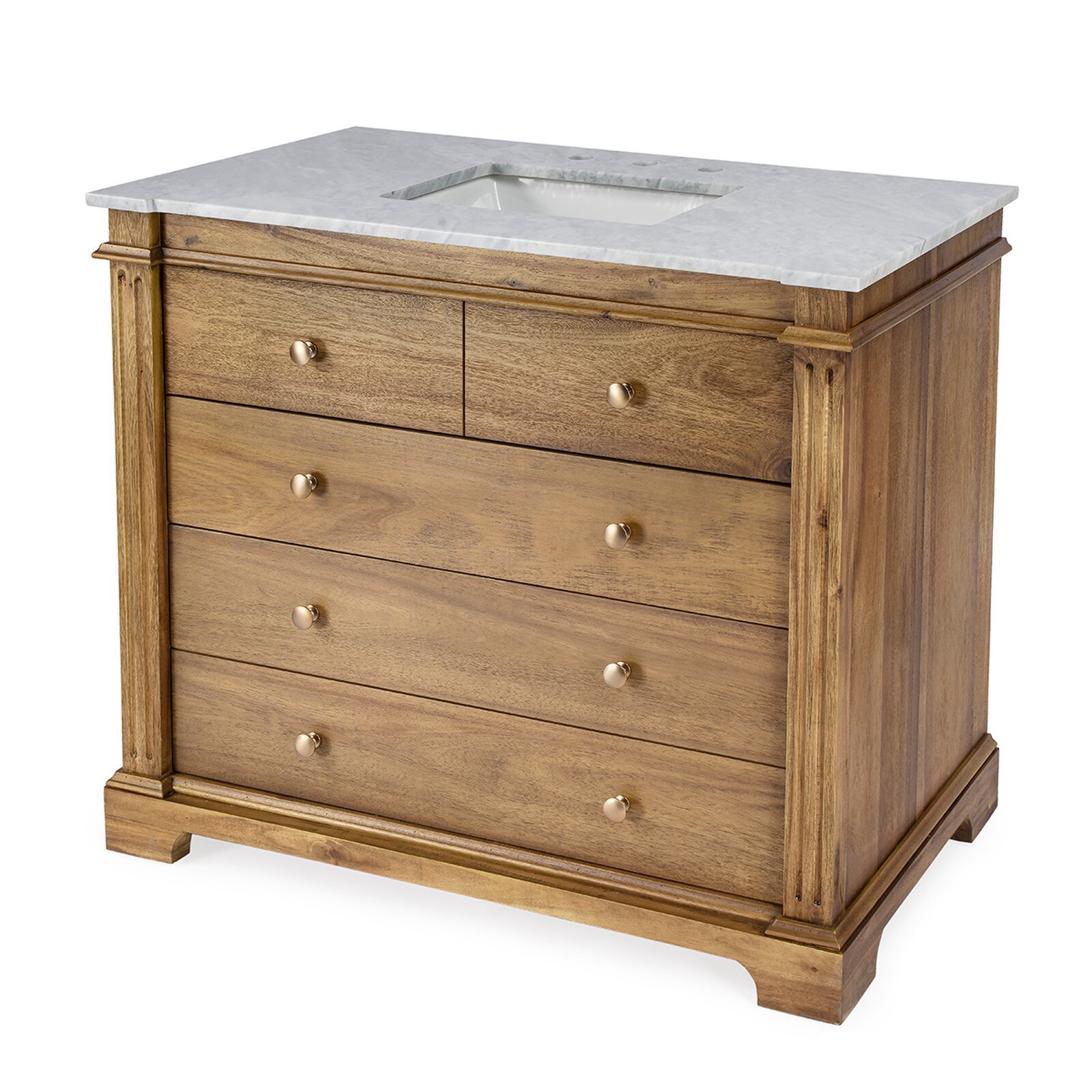 Butler 35" Acacia Bathroom Vanity Chest 1