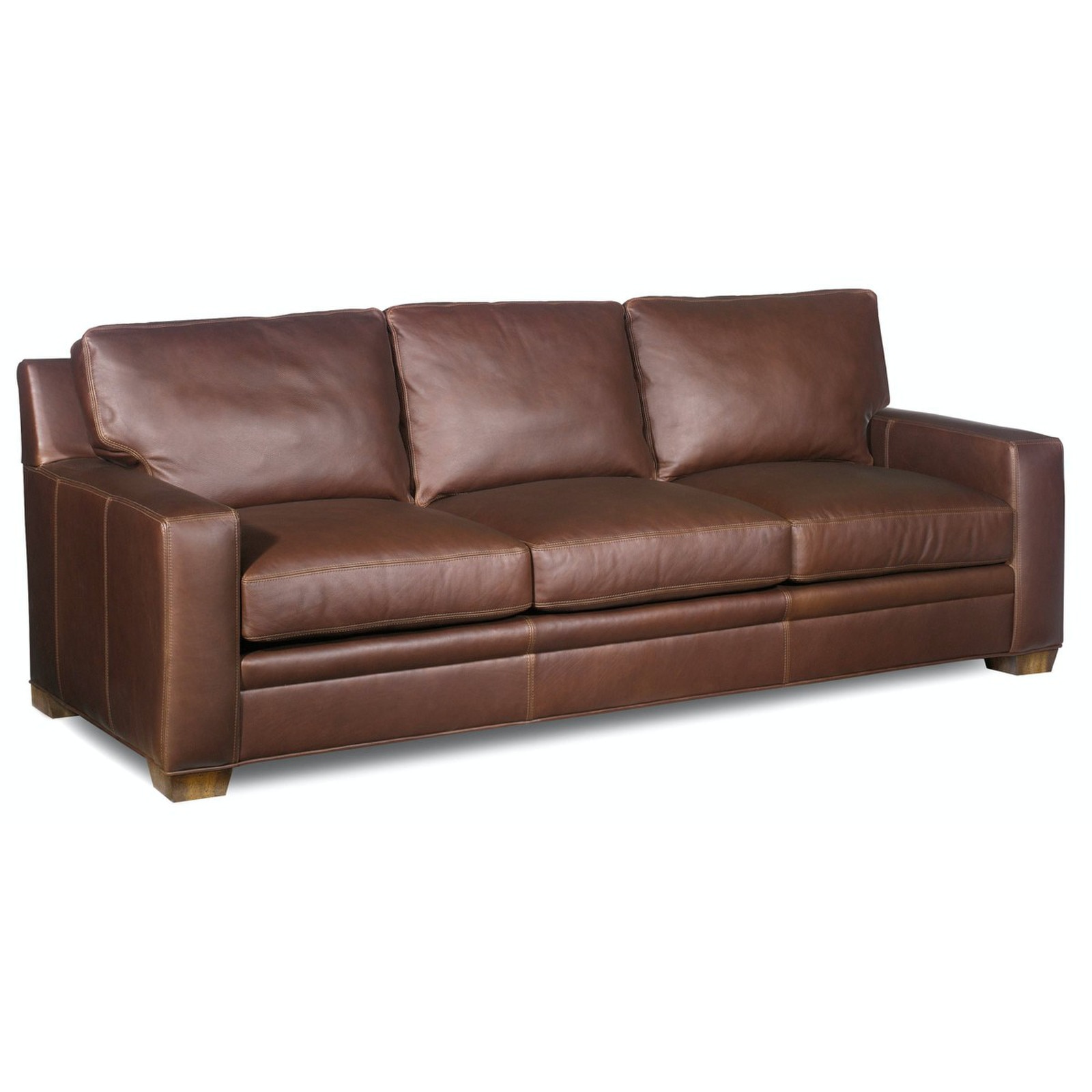 BradingtonYoung Hanley 8Way Tie Leather Large Stationary Sofa