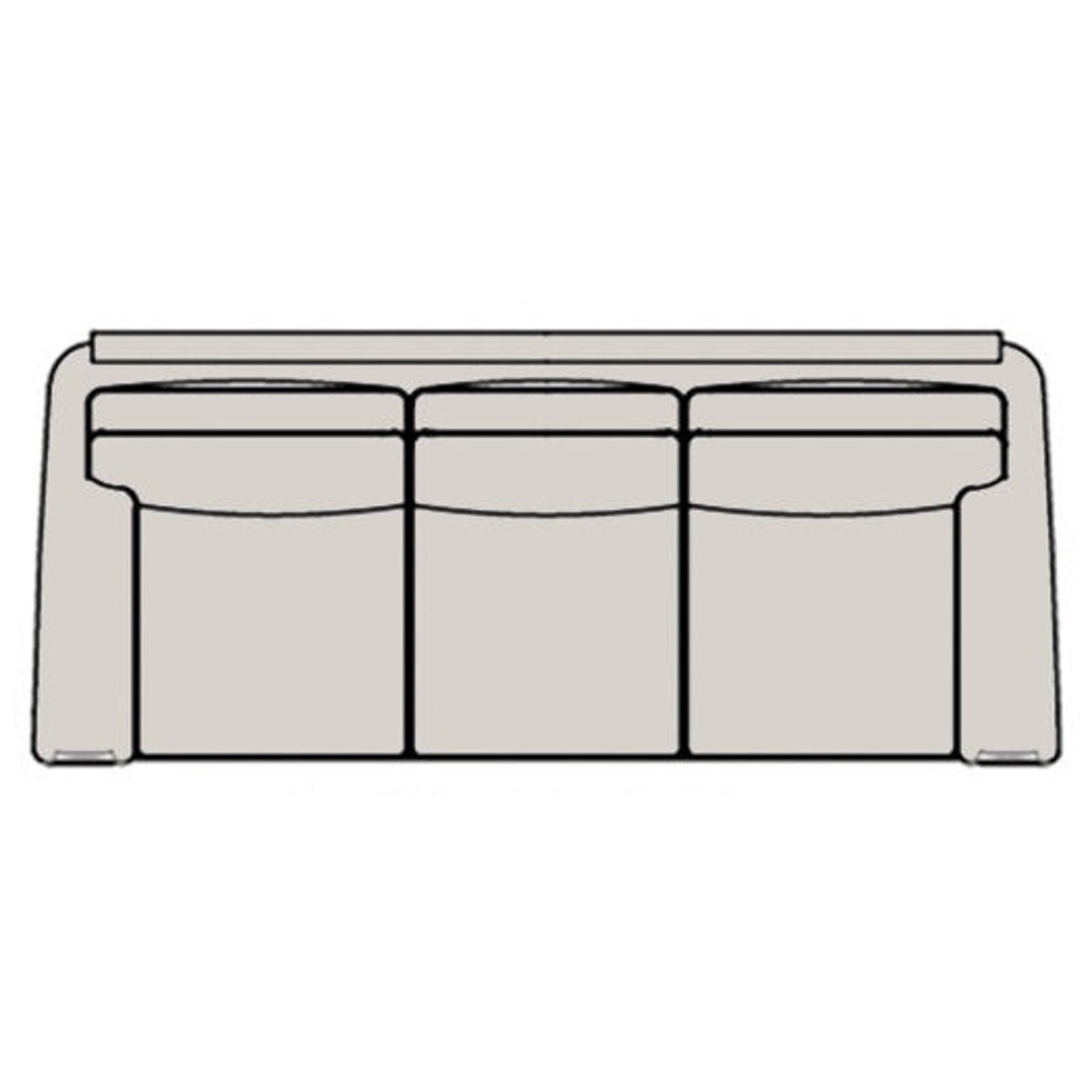 BradingtonYoung Hanley 8Way Tie Leather Large Stationary Sofa