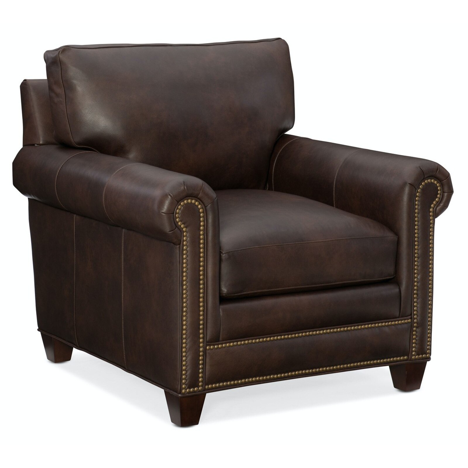 Bradington-Young Raylen 8-Way Tie Leather Stationary Chair