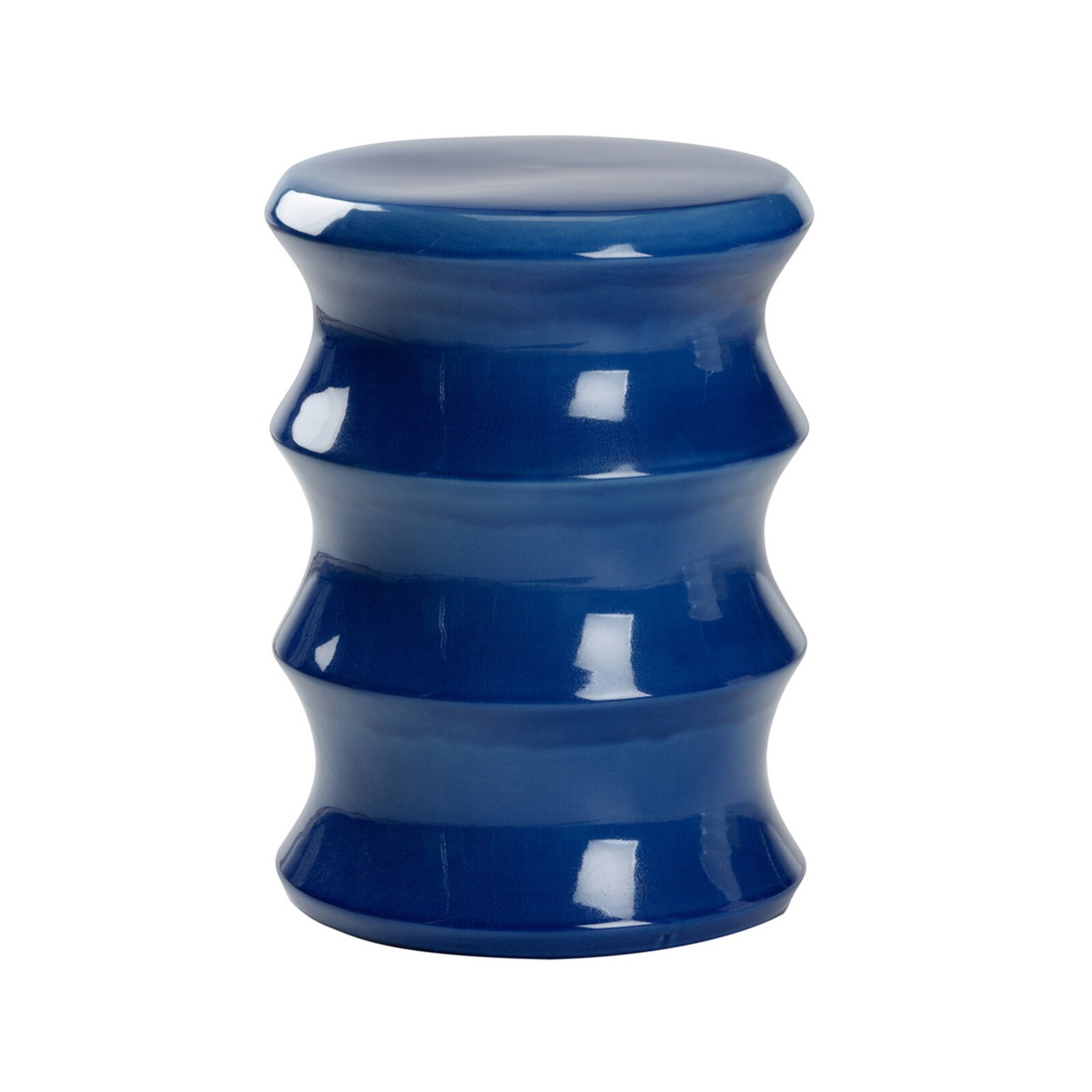 20" Chelsea House Shelbourne Blue Ceramic Garden Side Table
