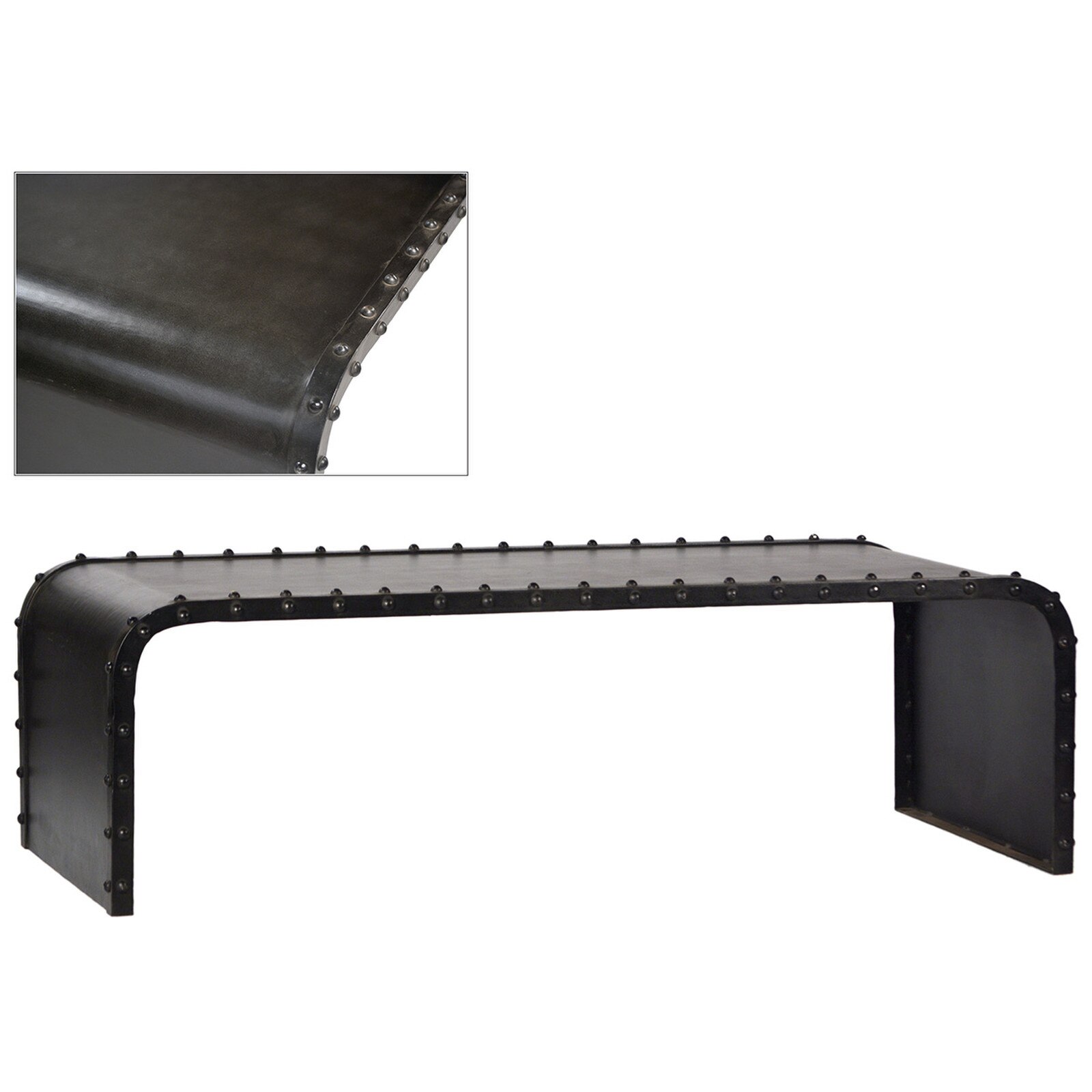 18" Dovetail Furniture Hampton Metal Coffee Table