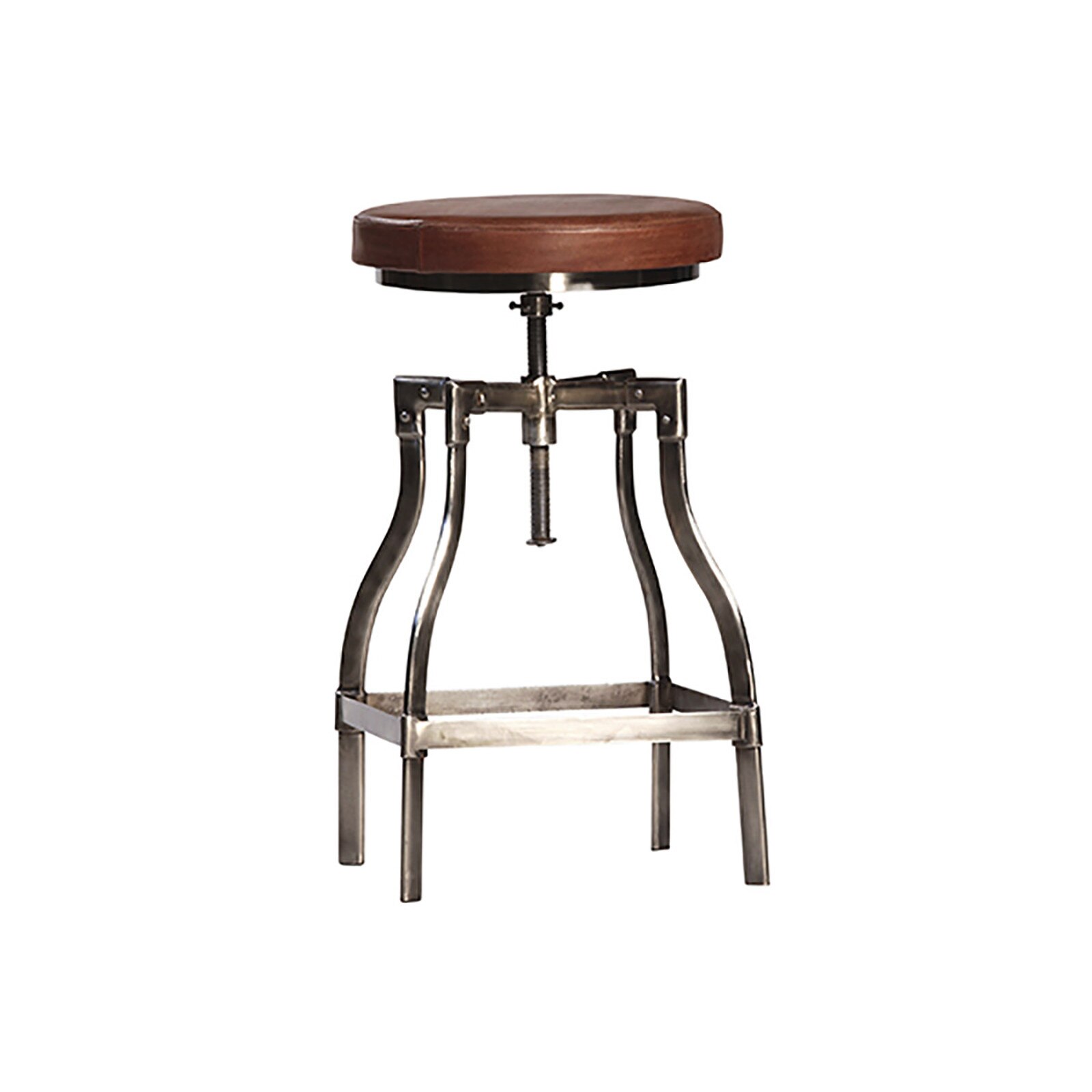 25" Dovetail Furniture Foley Leather Bar Stool