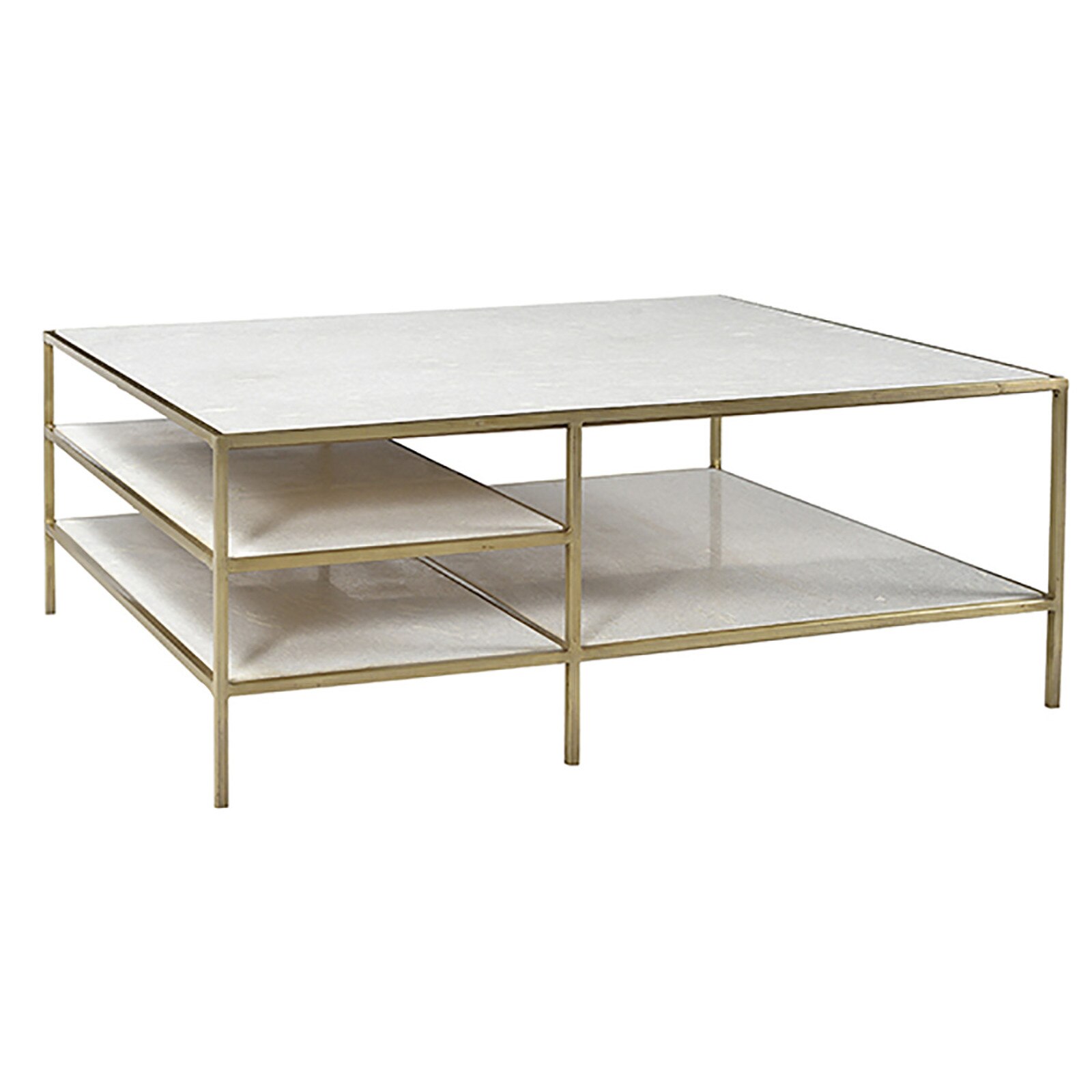 18" Dovetail Furniture Higgins Marble Coffee Table