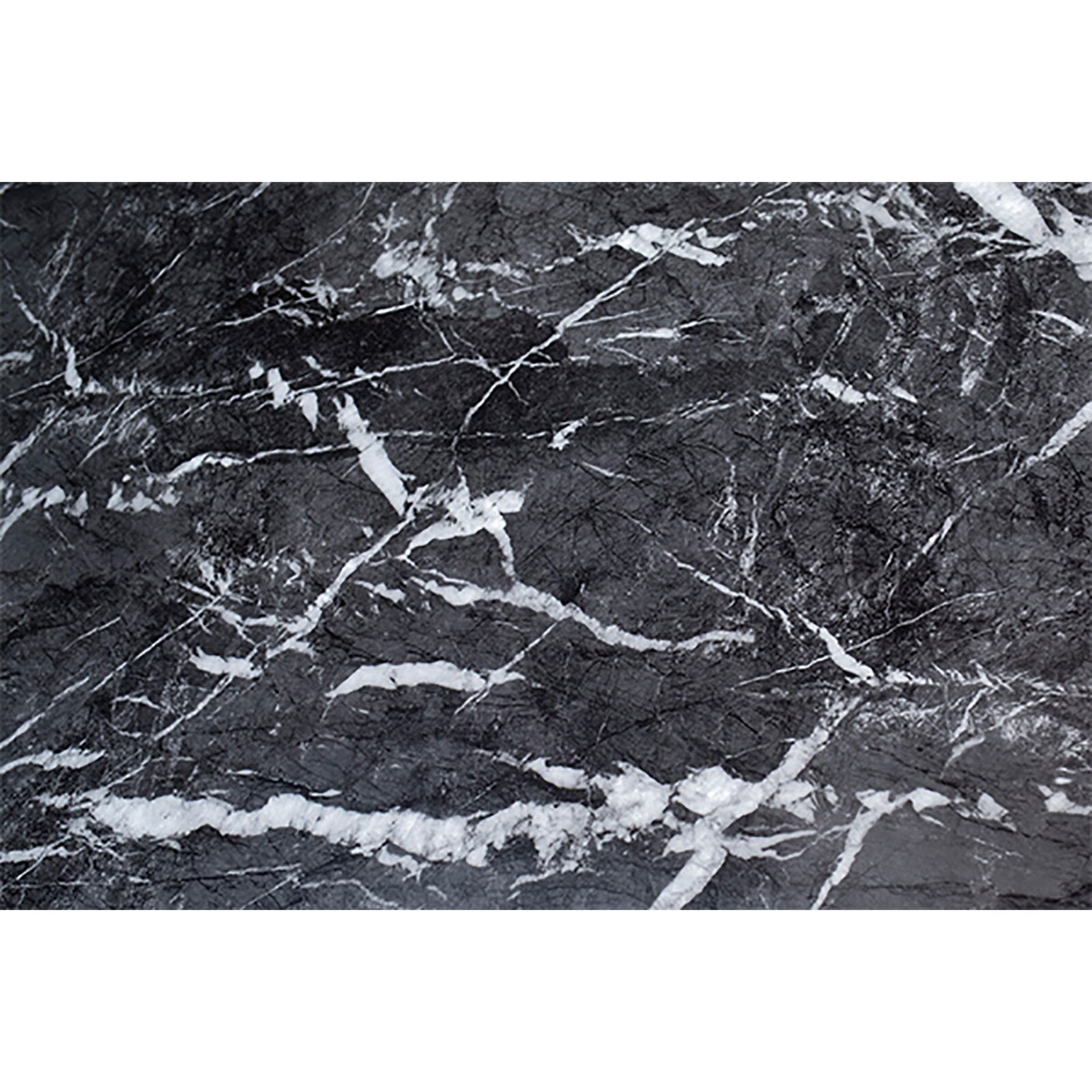 30" Dovetail Furniture Selina Round Black Marble Dining Table