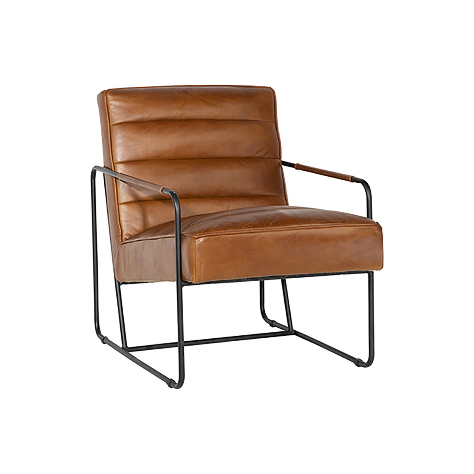 32" Dovetail Furniture Croydon Leather Occasional Chair