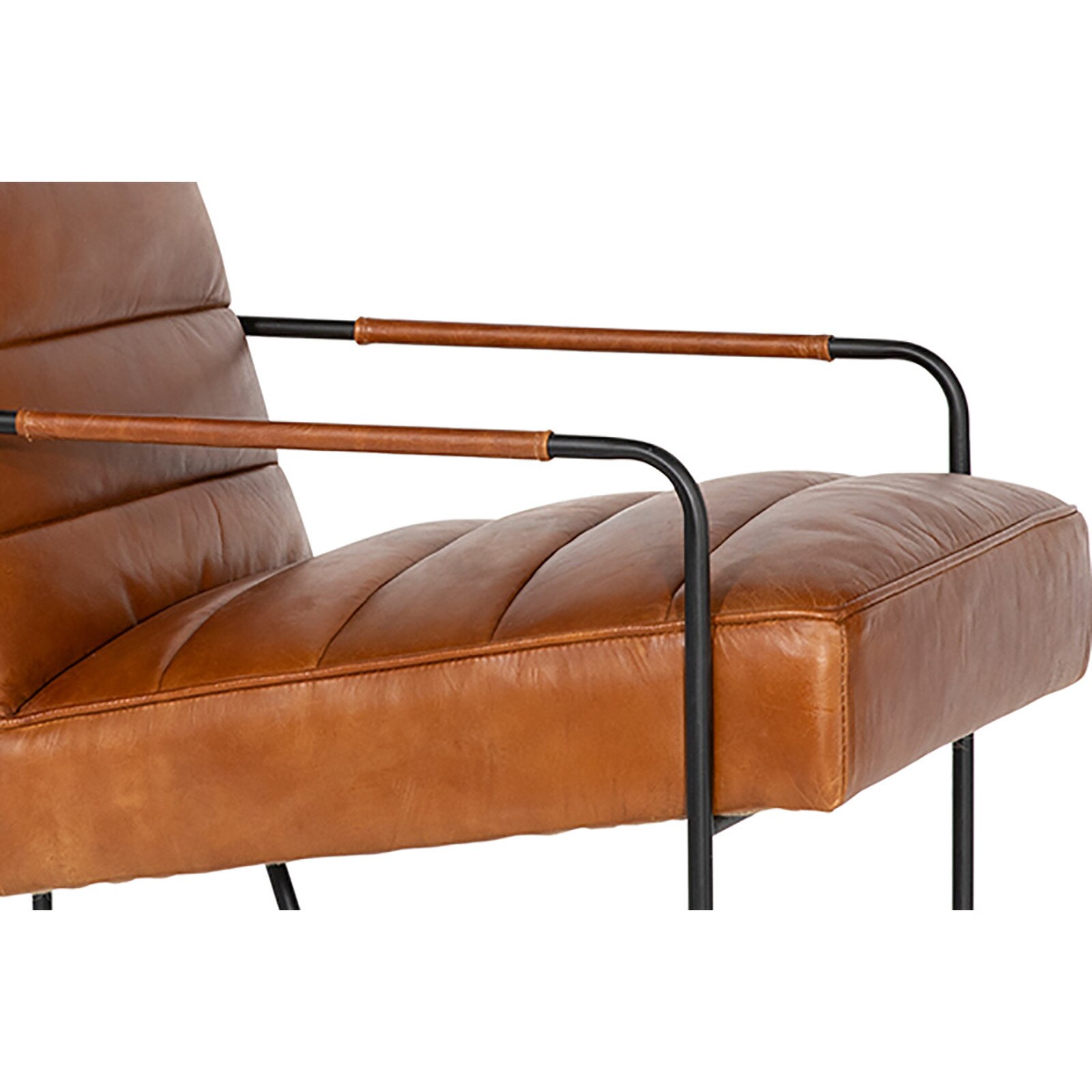 32" Dovetail Furniture Croydon Leather Occasional Chair