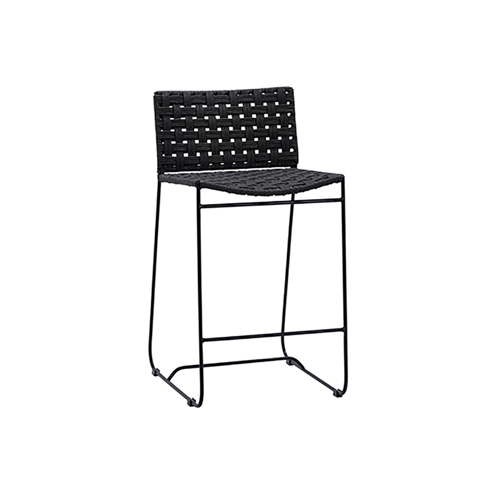 34" Dovetail Furniture Forbes Iron Counter Stool