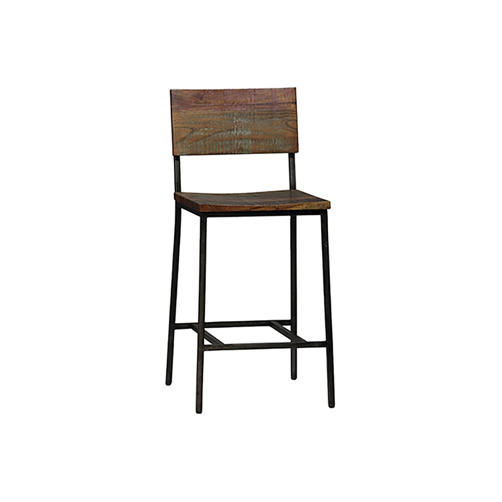 40" Dovetail Furniture Derry Acacia Wood Counter Stool