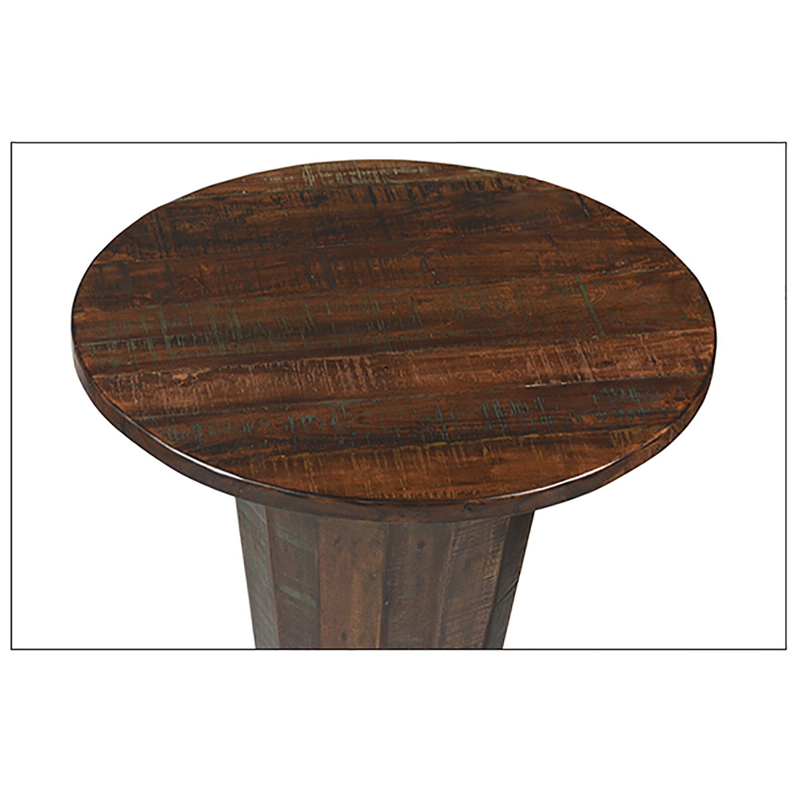 40" Dovetail Furniture Madison Acacia Wood Bar Table