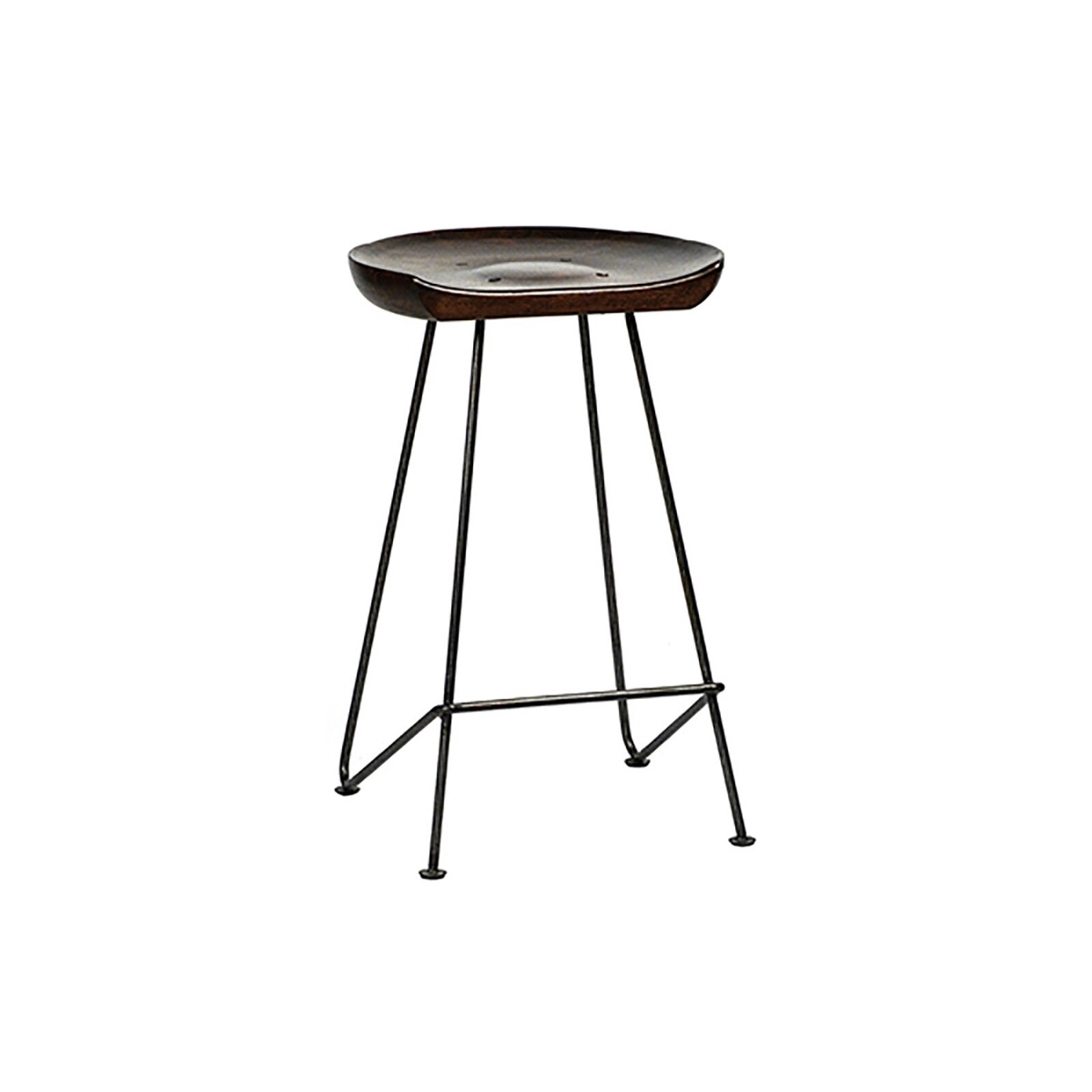 26" Dovetail Furniture Flynn Acacia Wood Counter Stool