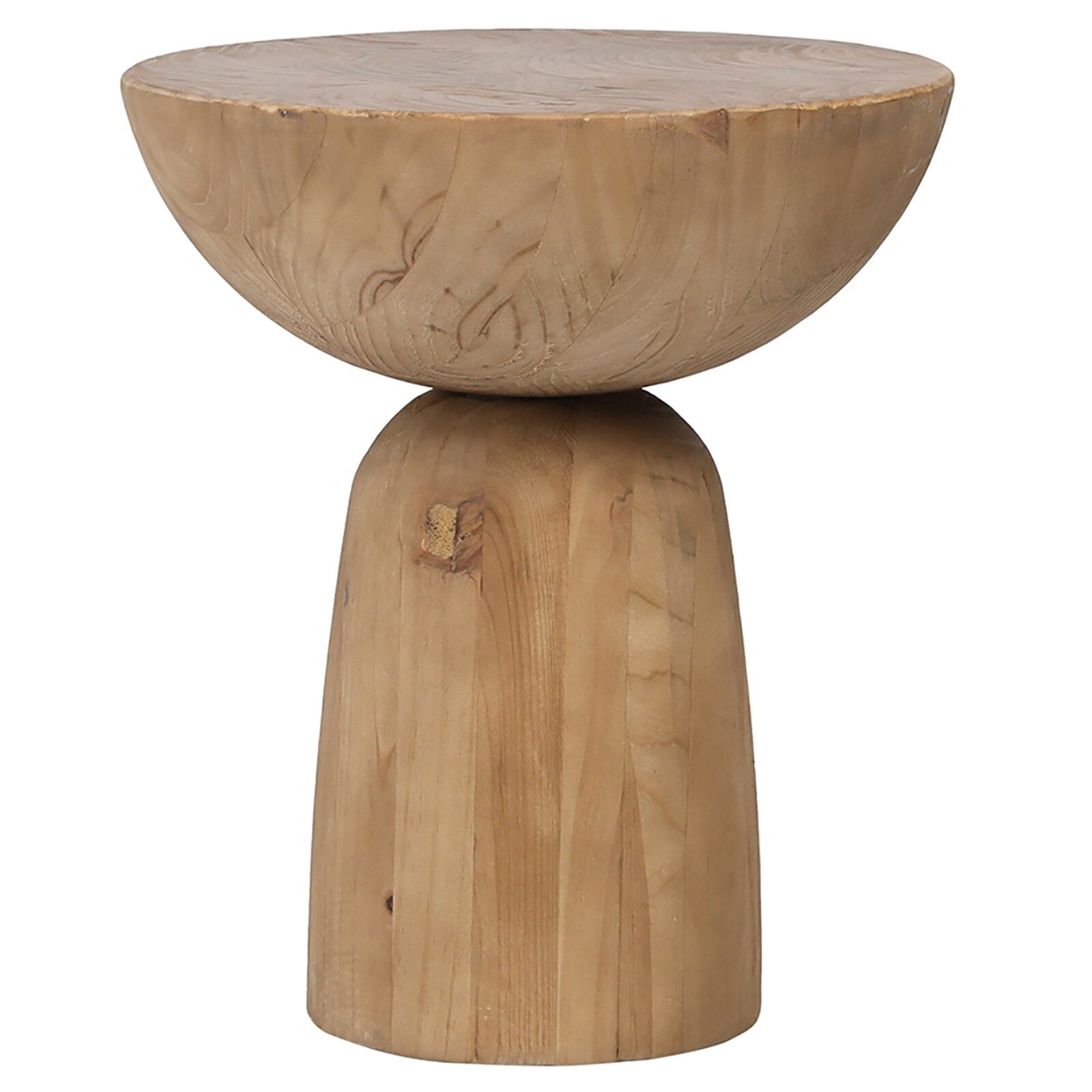 21" Dovetail Furniture Cabrera Pine Wood Side Table