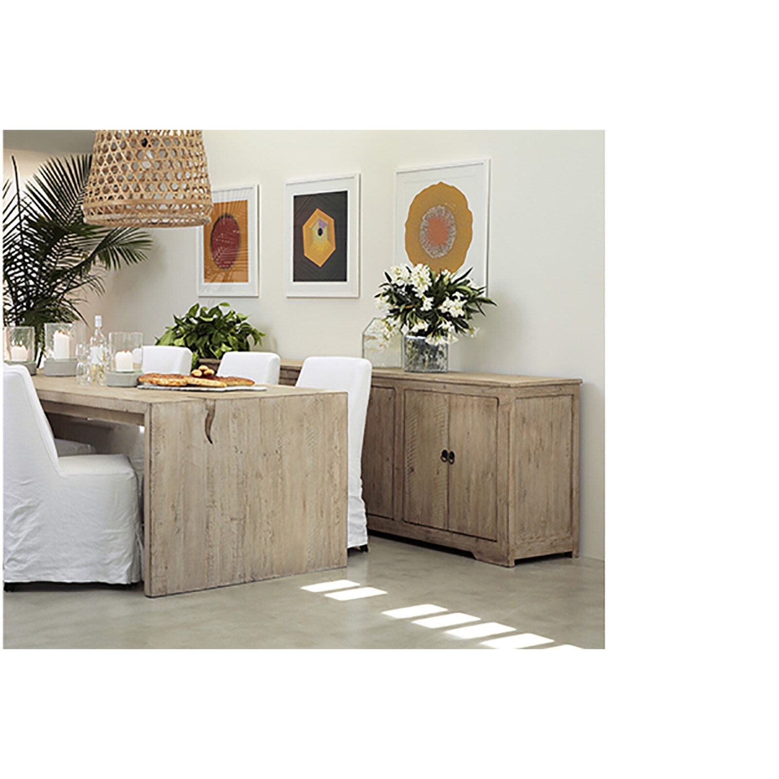 30" Dovetail Furniture Merwin Pine Wood Dining Table