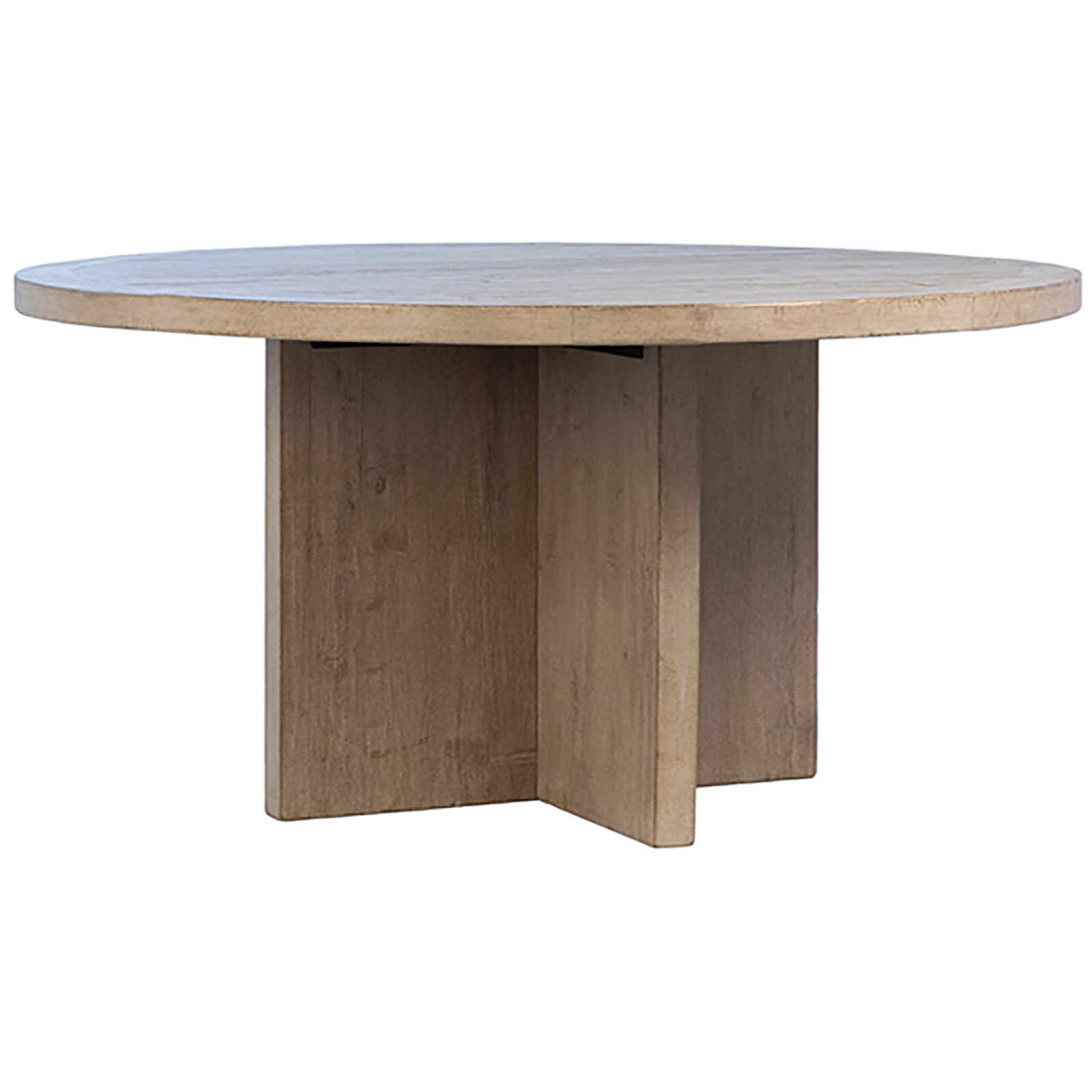 30" Dovetail Furniture Harley Round Pine Wood Dining Table