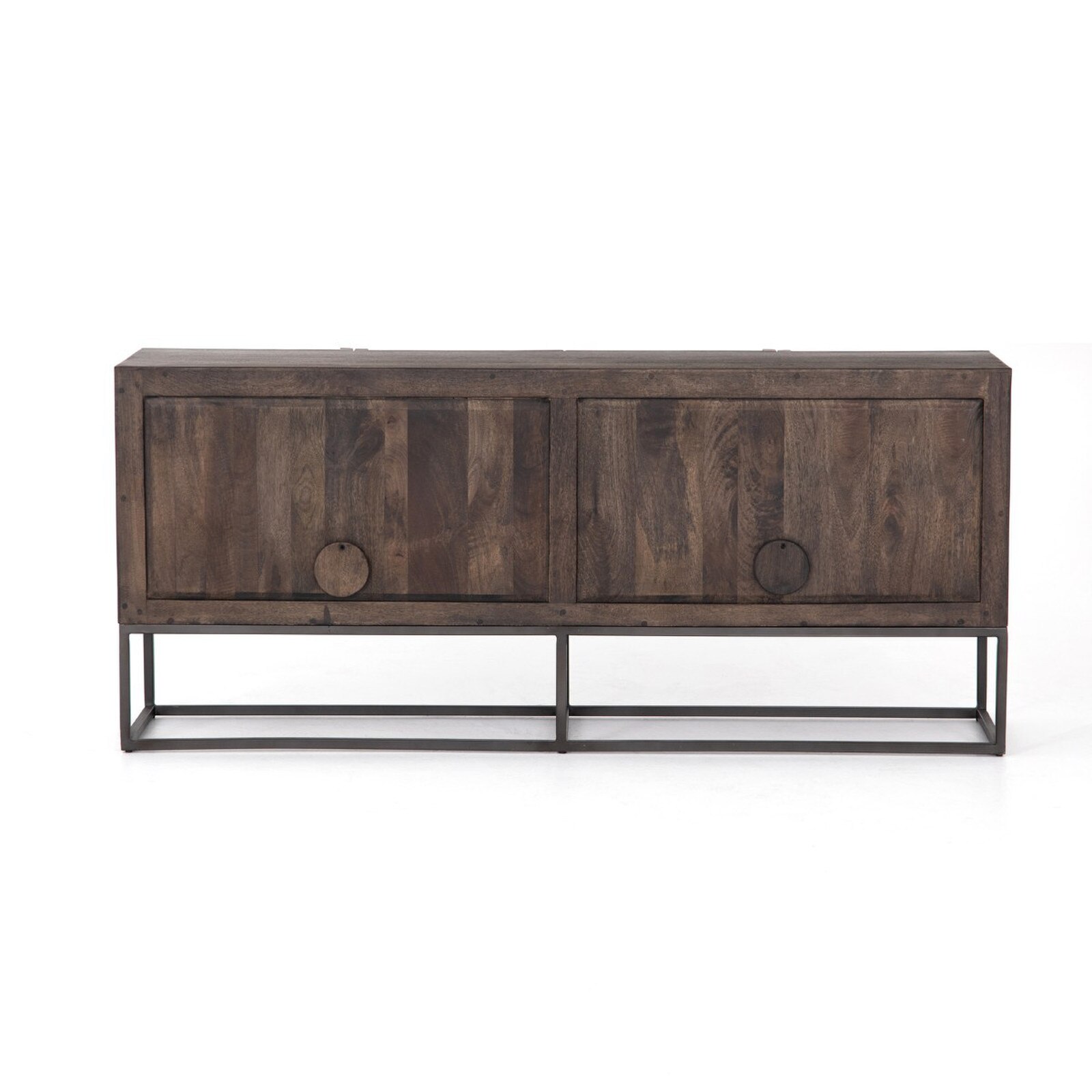 Four Hands Kelby Carved Vintage Brown Iron Sideboard