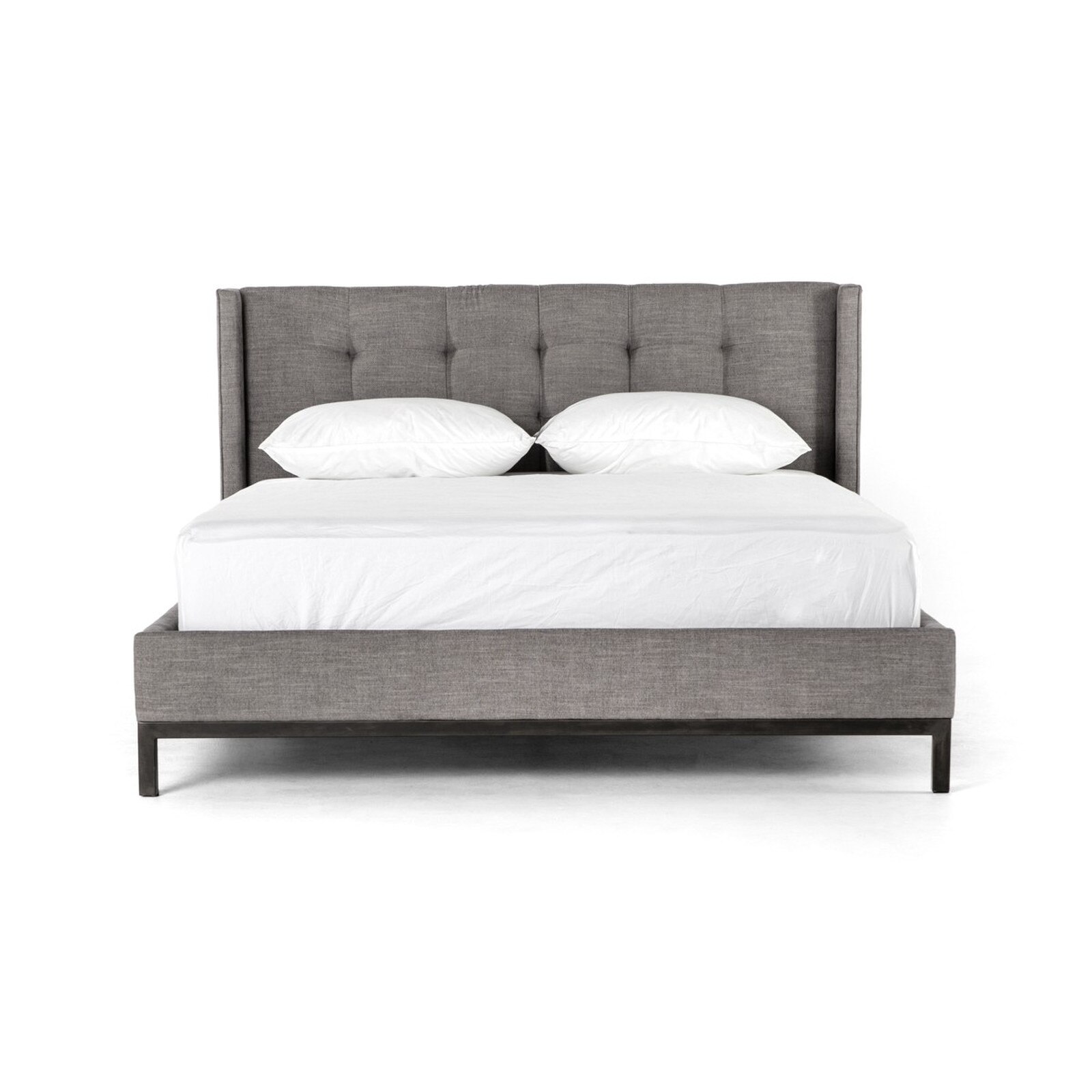 Four Hands Newhall Iron Upholstered Bed