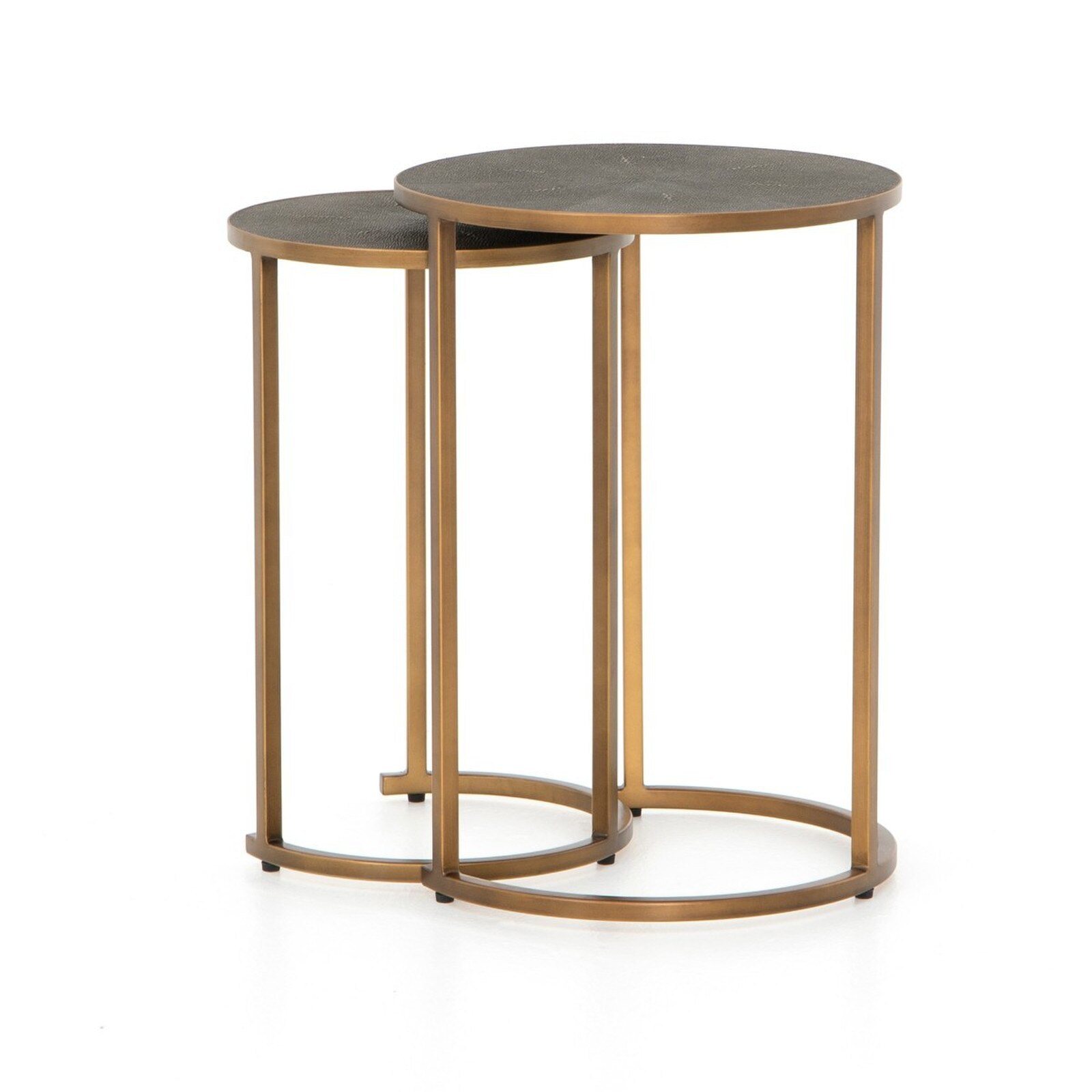 Four Hands Shagreen Nesting Table