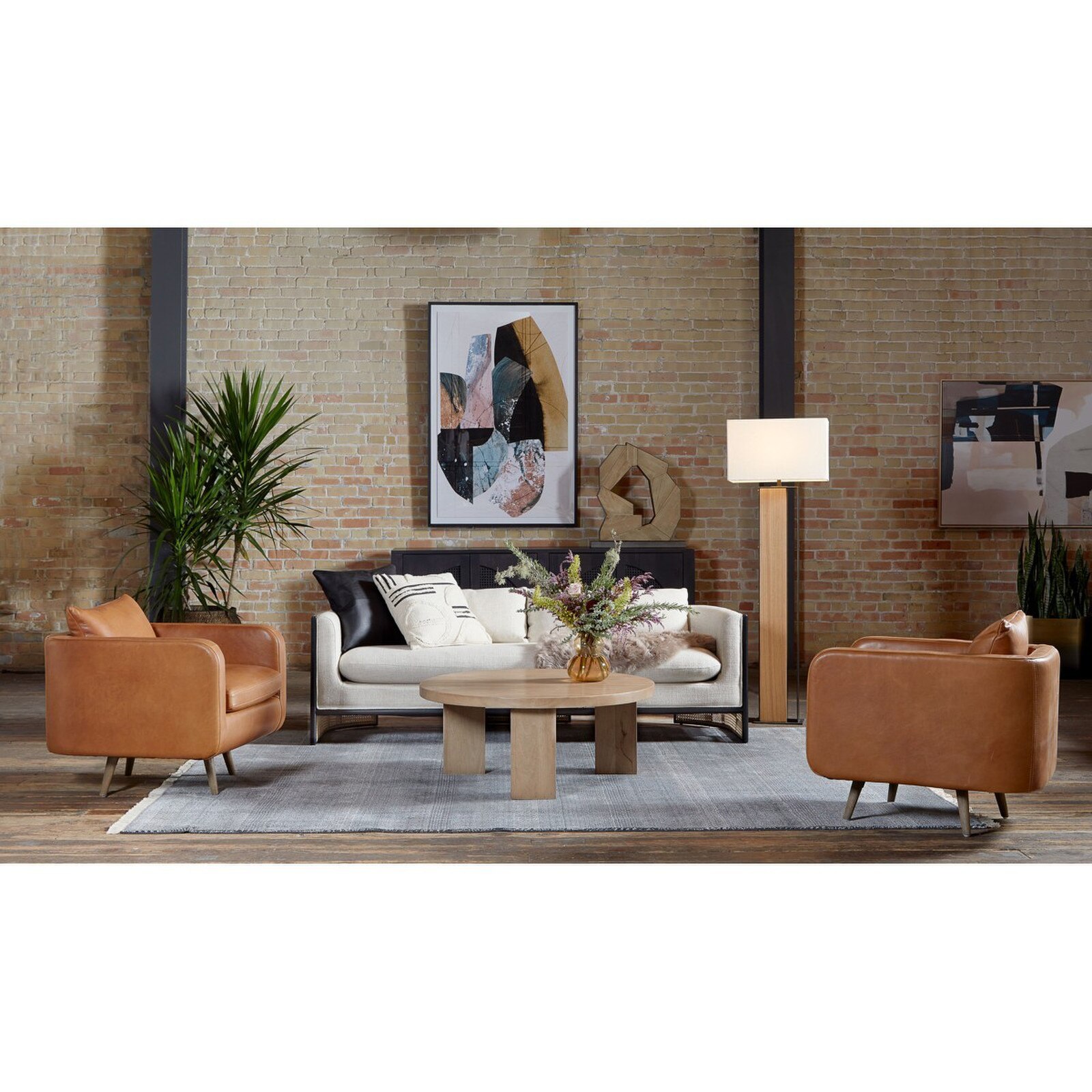 Four Hands Kaya Parawood Swivel Chair 1