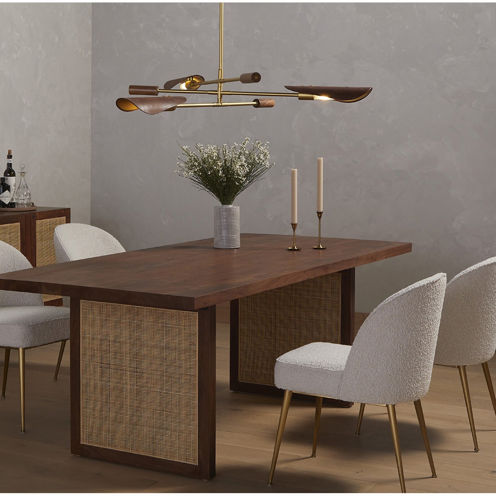 Four Hands Astrid Dark Brown Elek Chandelier