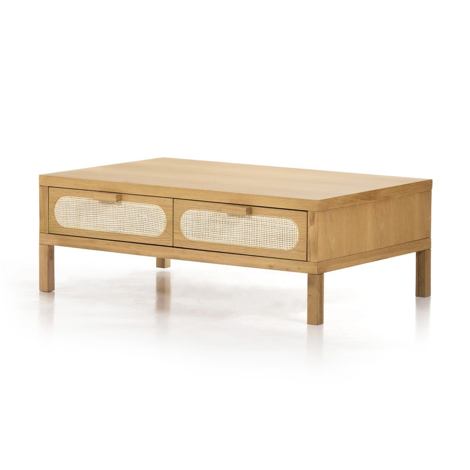 Four Hands Allegra Honey Oak Veneer Coffee Table