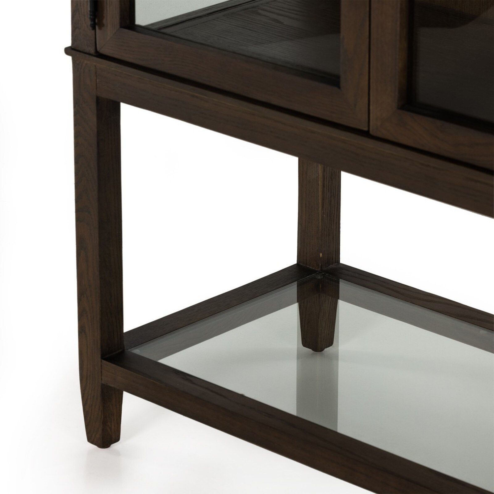 Four Hands Veronique Matte Brown Oak Veneer Display