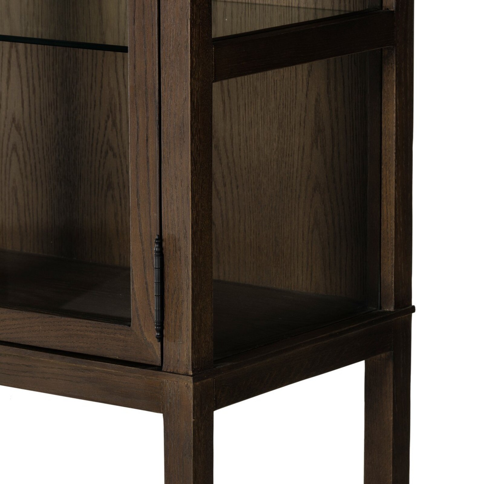 Four Hands Veronique Matte Brown Oak Veneer Display