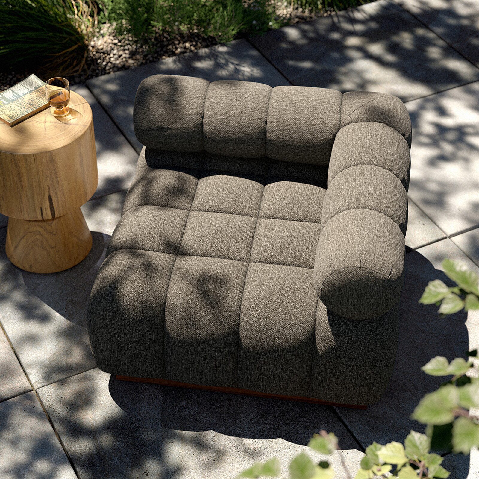 Four Hands Roma Alessi Fawn Outdoor Corner Sectional