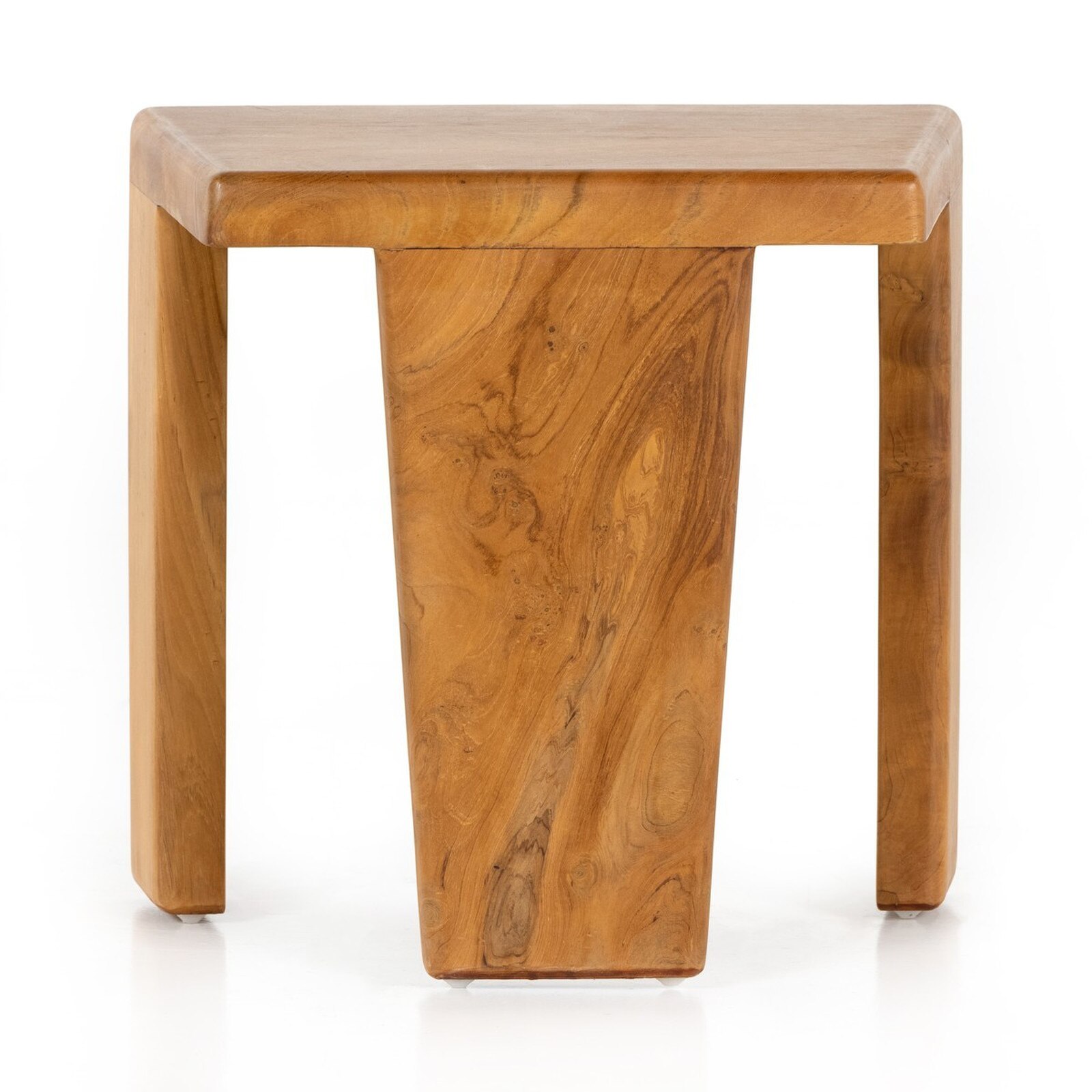 Four Hands Sansa Natural Teak Outdoor Accent Stool