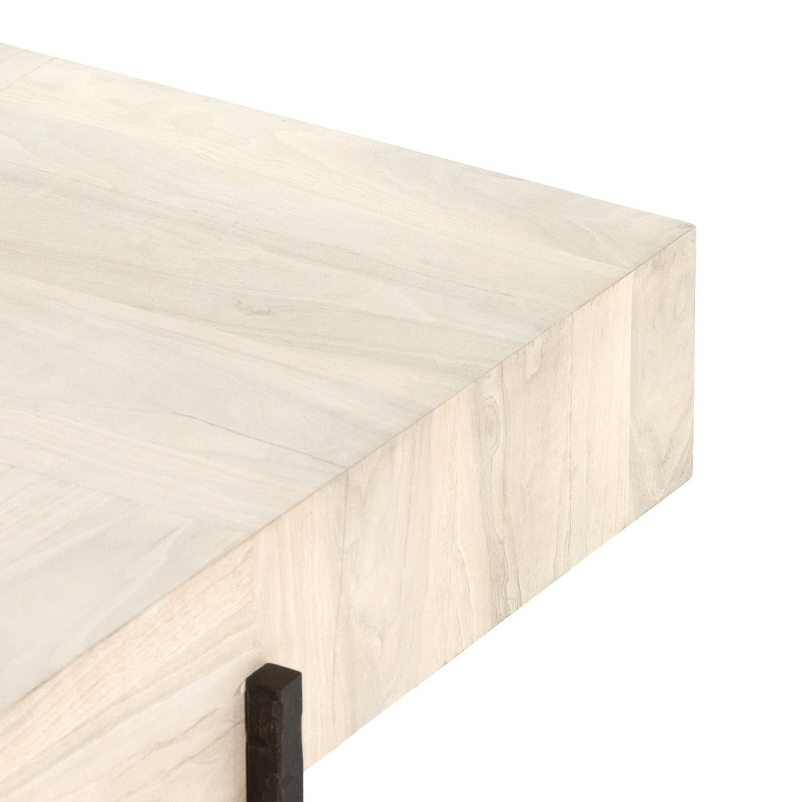 Four Hands Indra Pine Square Coffee Table 1