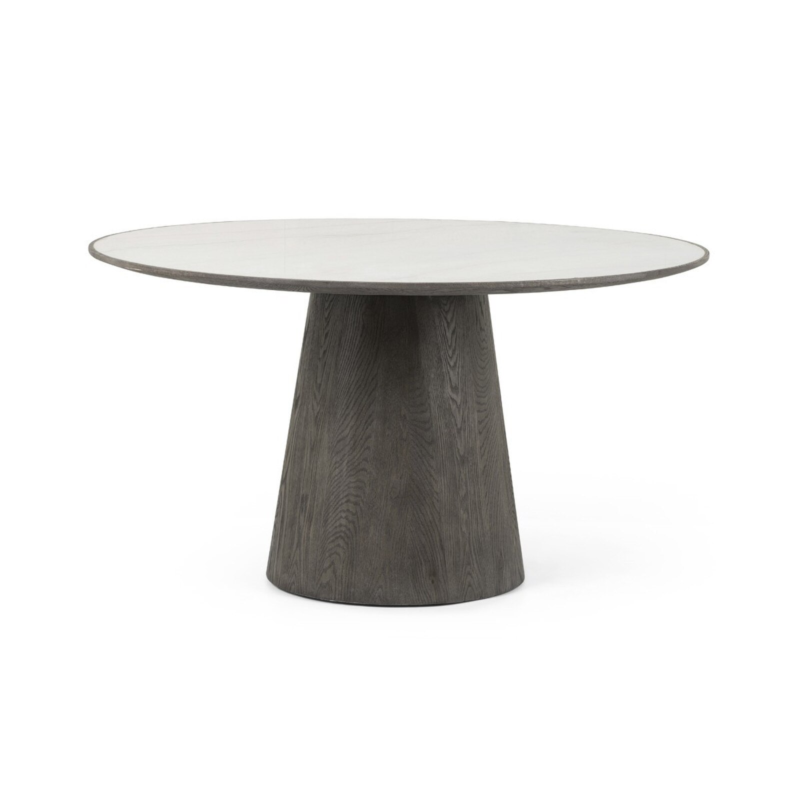 Four Hands Skye White Marble Round Dining Table