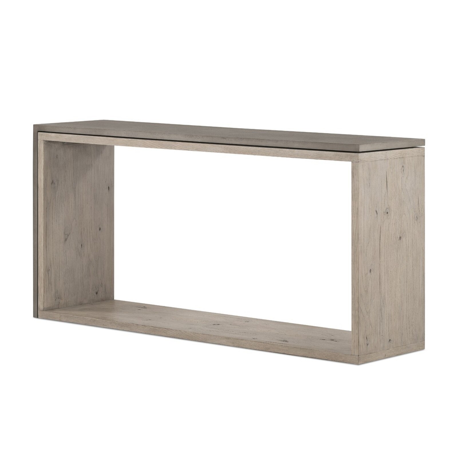 Four Hands Faro Gray Concrete Console Table