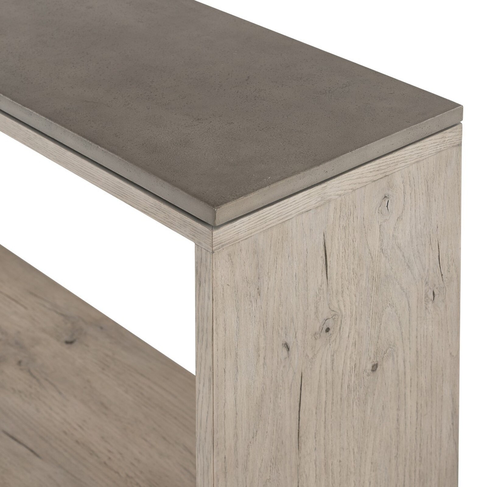Four Hands Faro Gray Concrete Console Table
