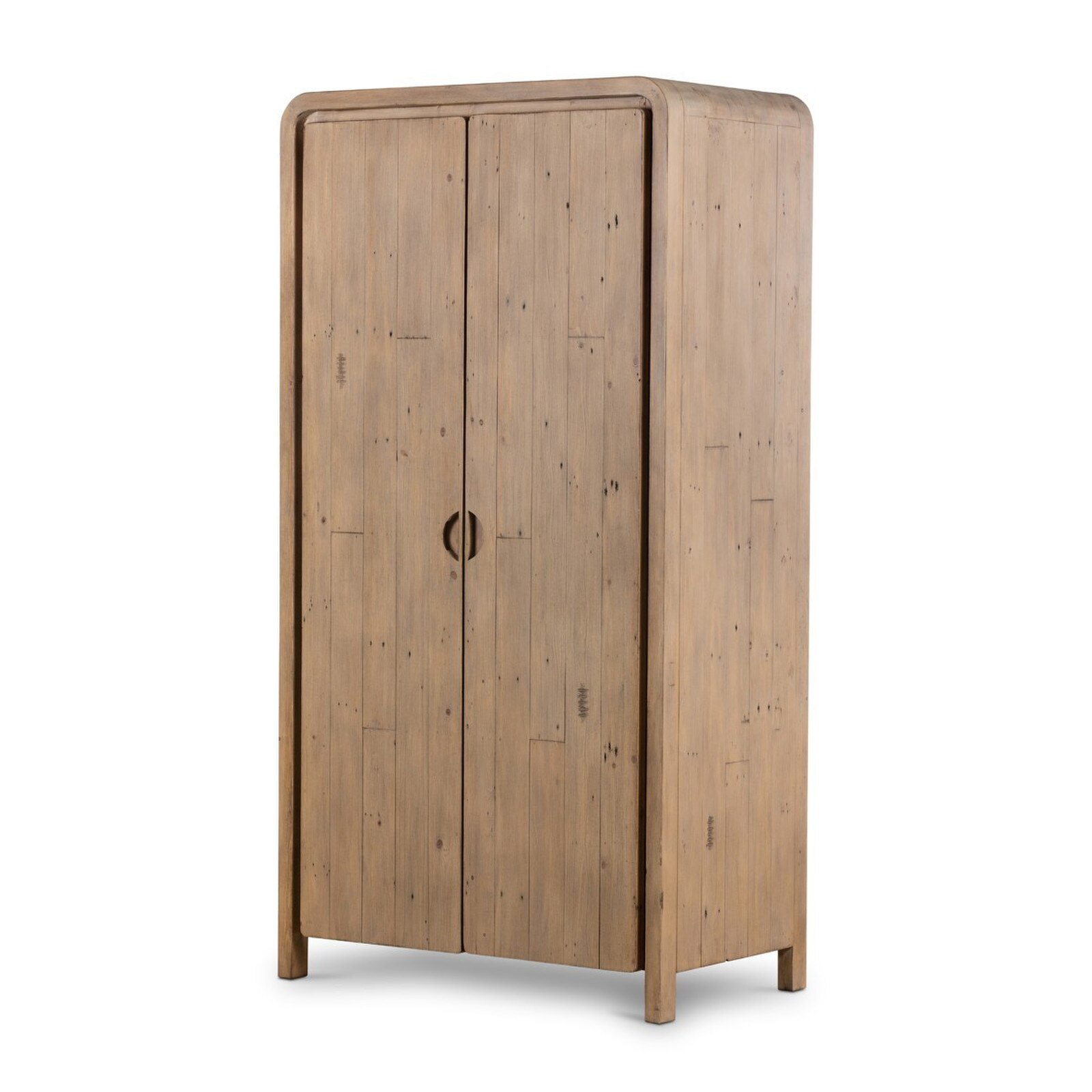 Four Hands Everson Scrubbed Teak Armoire