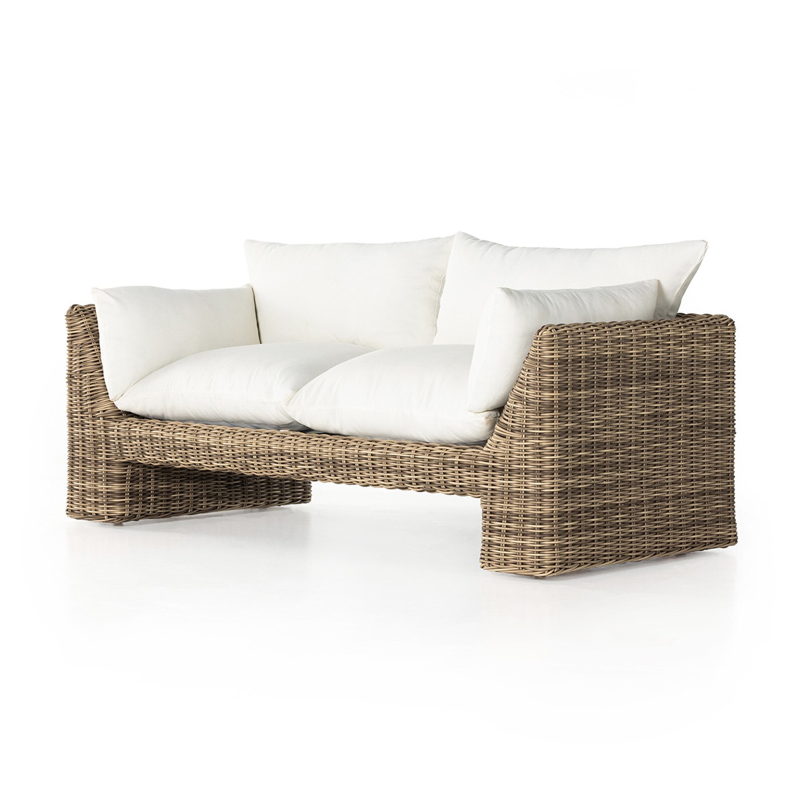 Four Hands Holt Sand Woven Olefin Outdoor Sofa