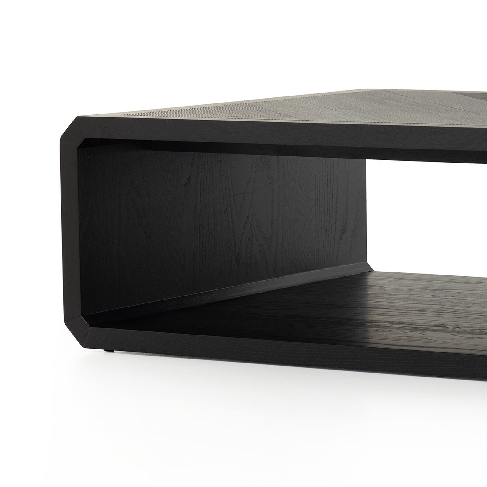 15" Four Hands Caspian Black Ash Coffee Table