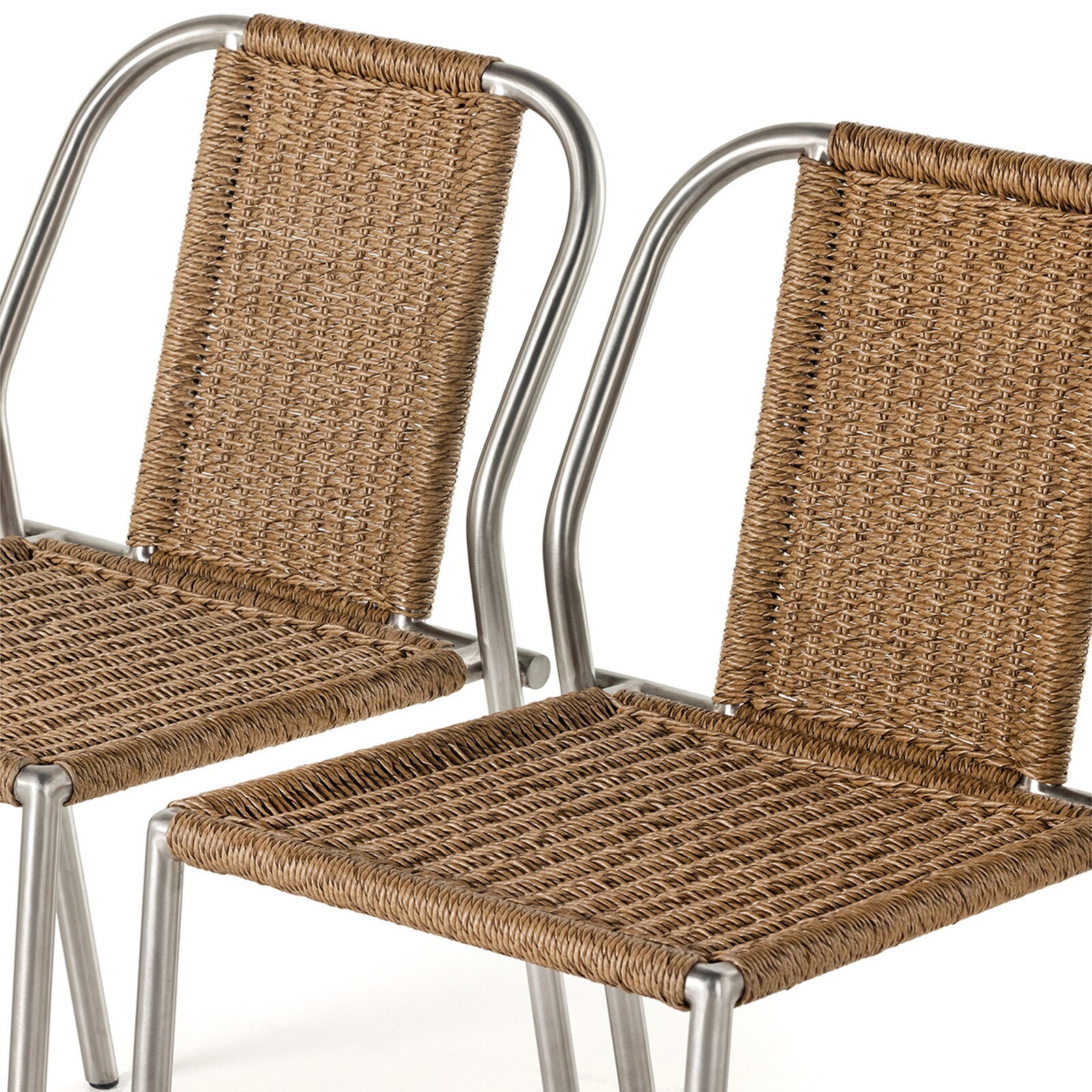 34" Four Hands Moss Stainless Steel Outdoor Dining Chair