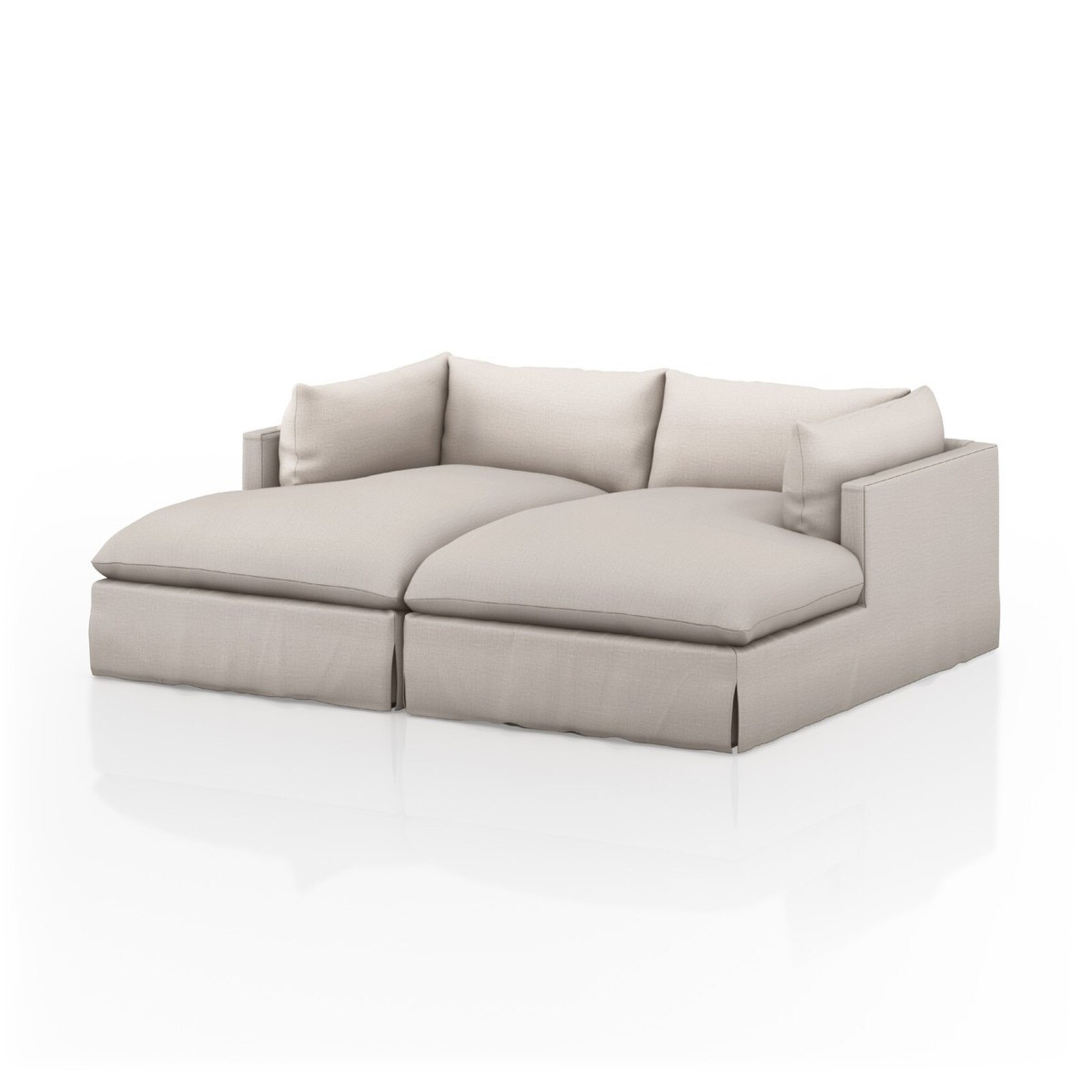 Four Hands Habitat Double Chaise Sectional 3