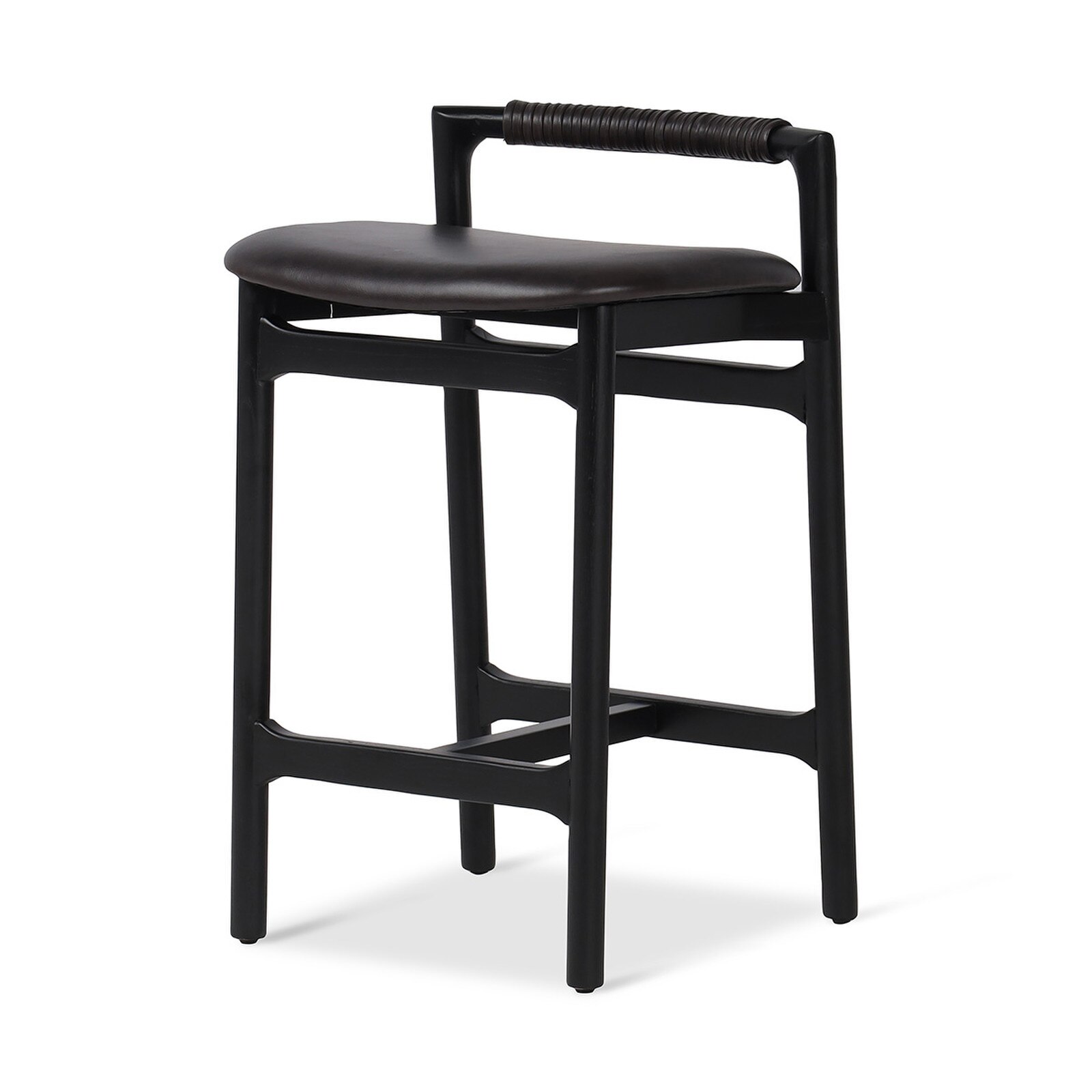 Four Hands 31" Baden Top Grain Leather Counter Stool