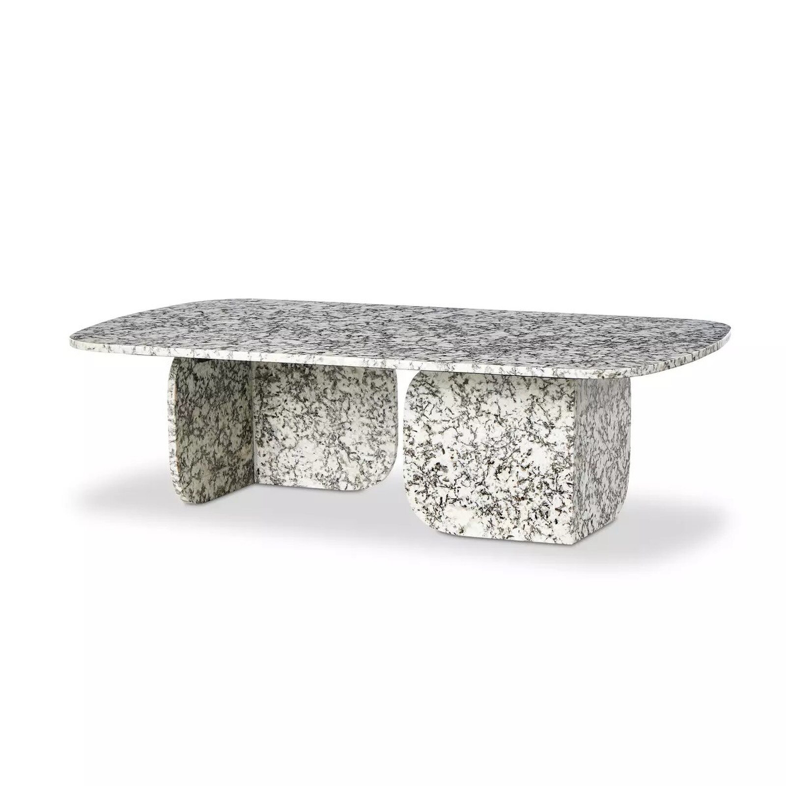 Four Hands 55" Ramone Solid Marble Coffee Table