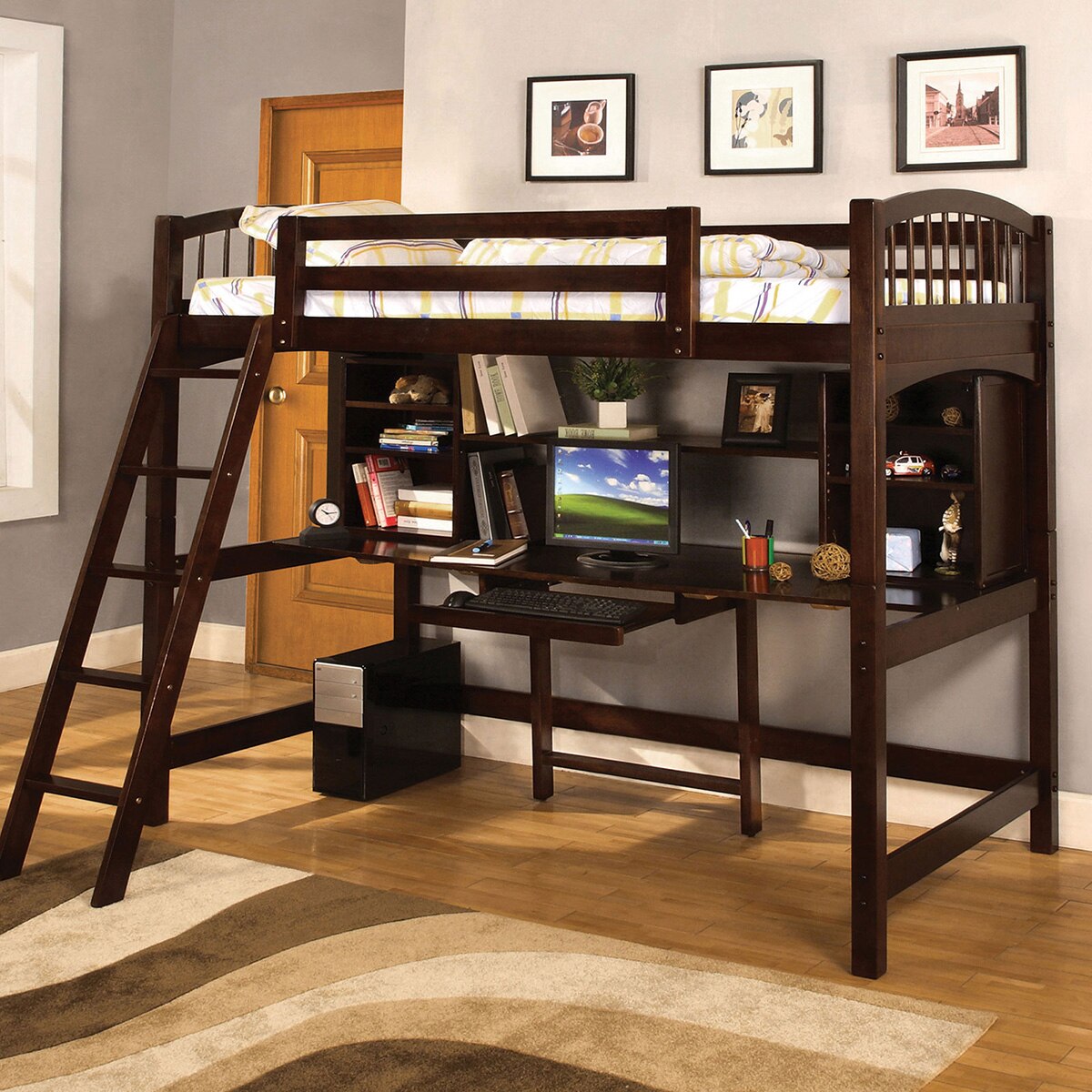 Dakota Ridge Twin Loft Bed With Workstation