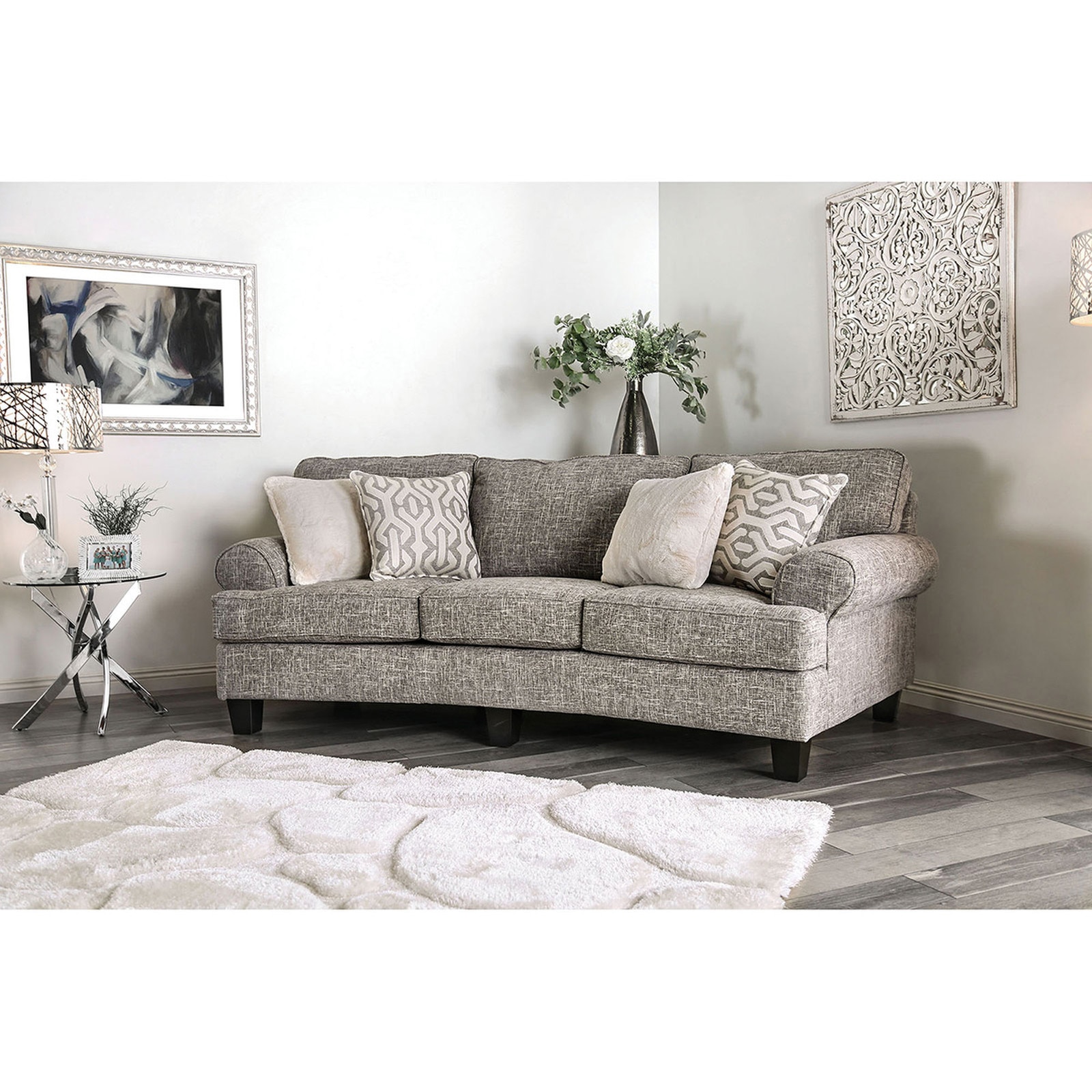 Furniture of America Pierpont Wood Sofa
