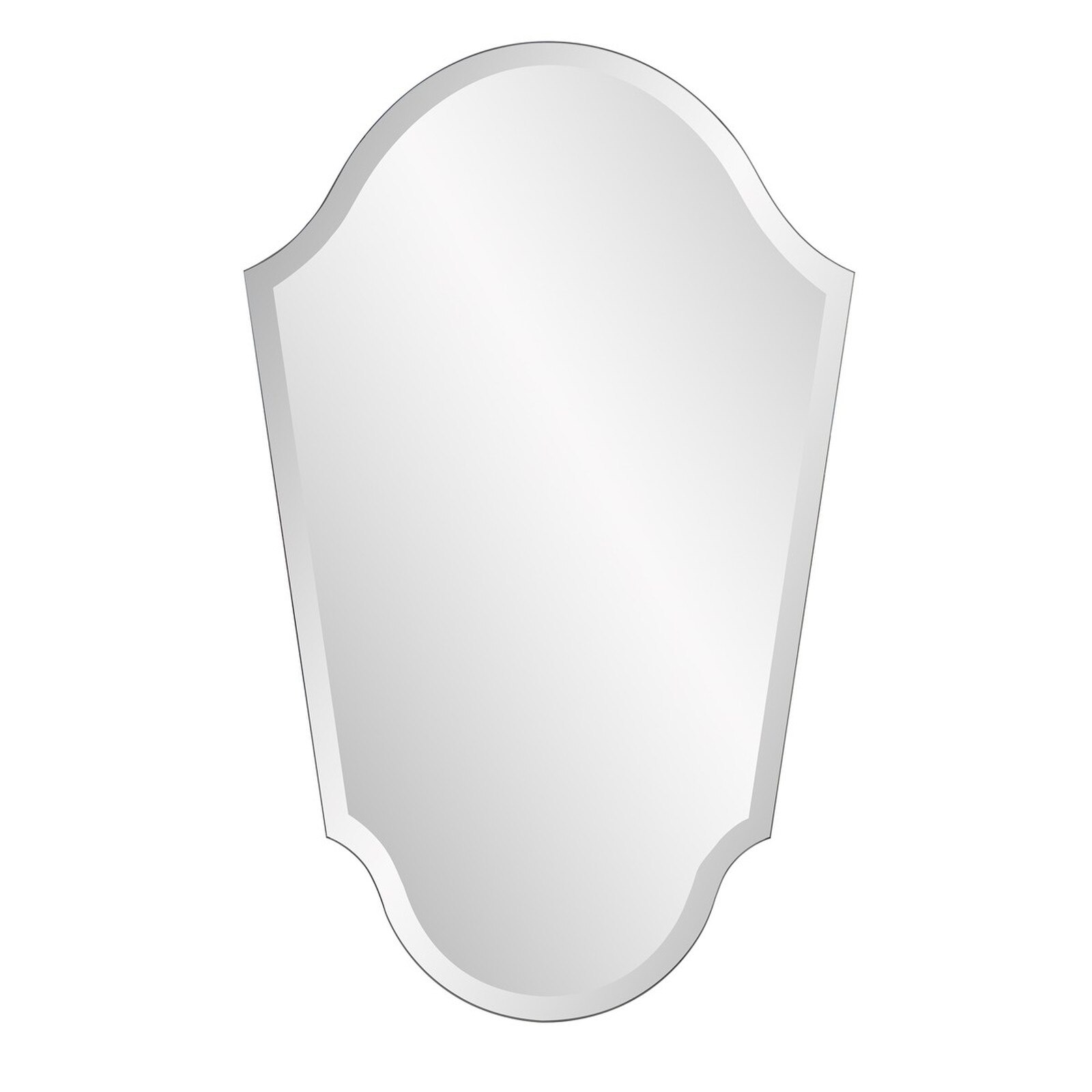Howard Elliott Frameless Arched Vanity Wall Mirror