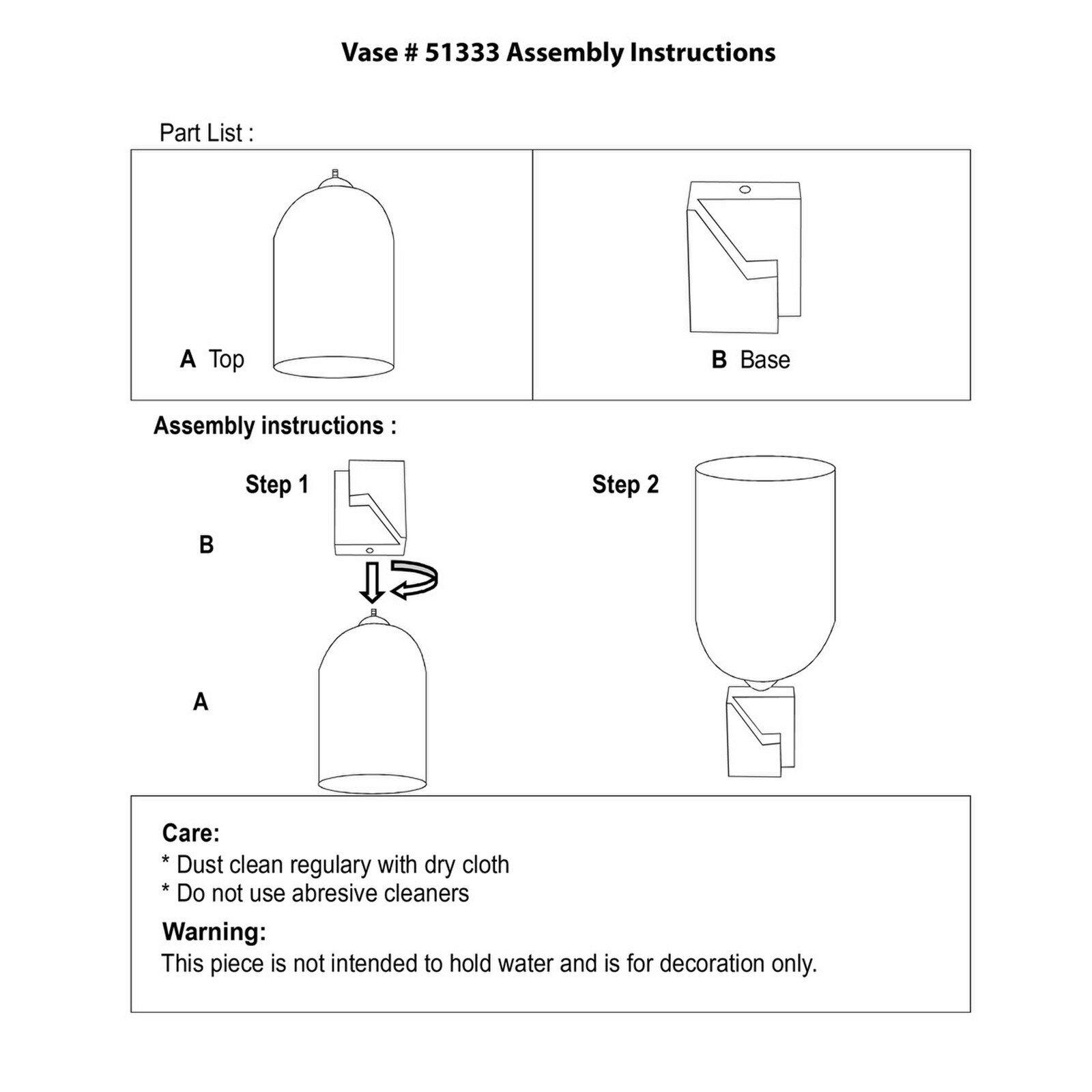 Howard Elliott Ombre Square Aluminum Base Large Glass Vase