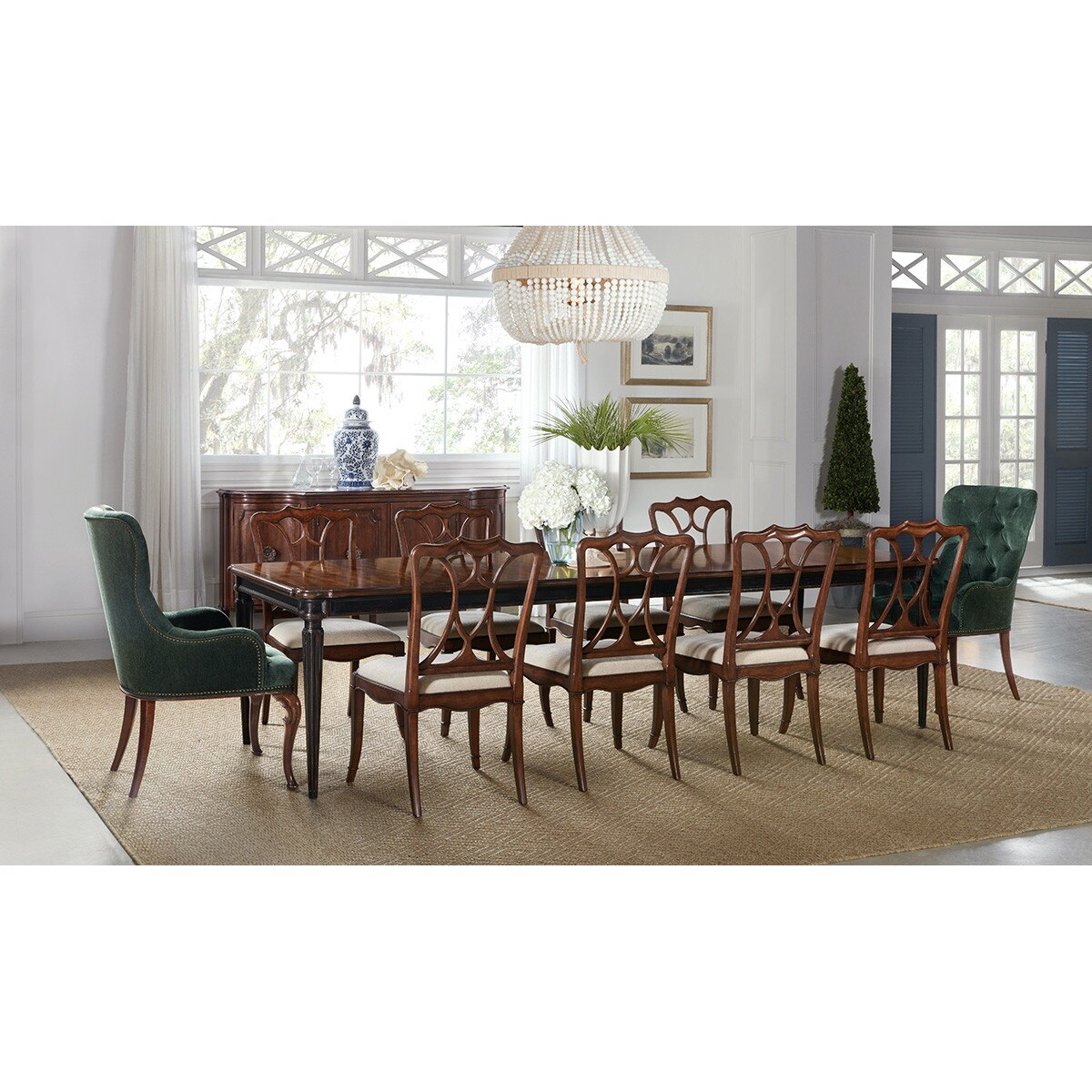 Hooker Furniture HF-6750-75500-37 Charleston Fabric Host Dining Chair ...