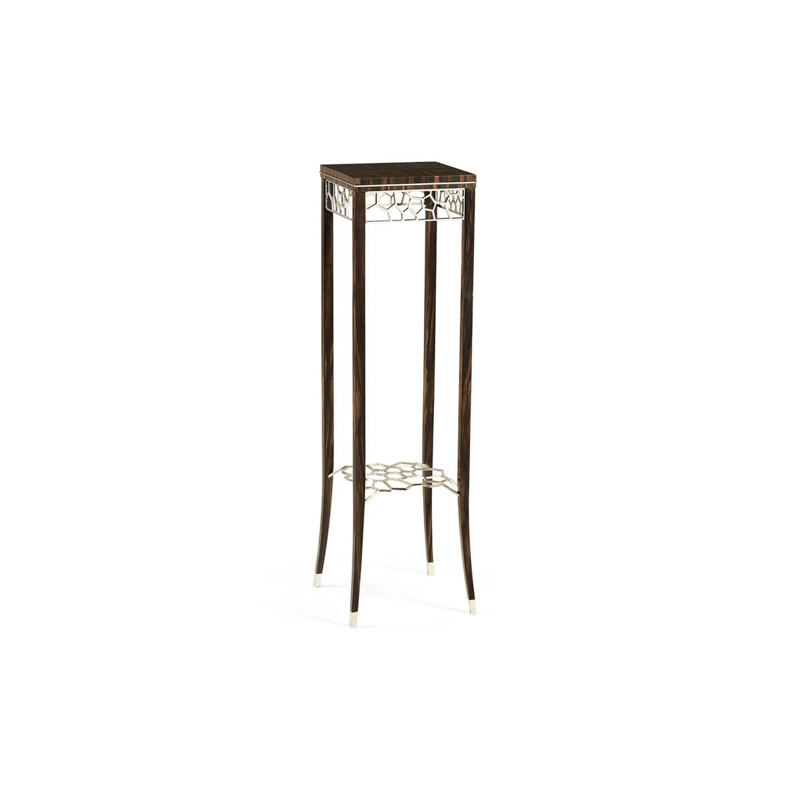 44" Jonathan Charles Soho Torchiere Acacia End Table