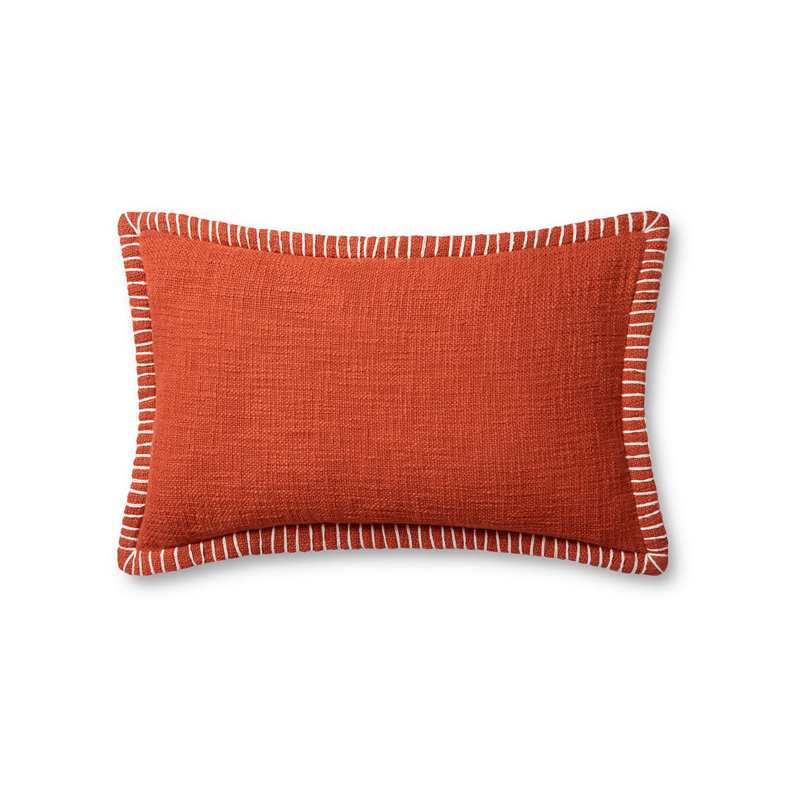 Loloi 13" x 21" Poly Filled Cotton Pillow Orange 1