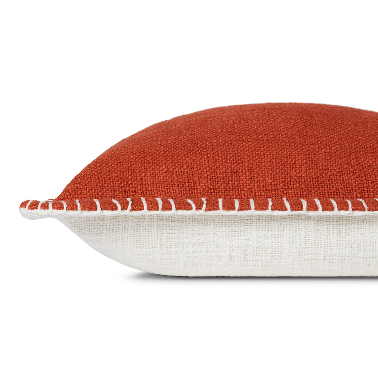 Loloi 13" x 21" Poly Filled Cotton Pillow Orange 1