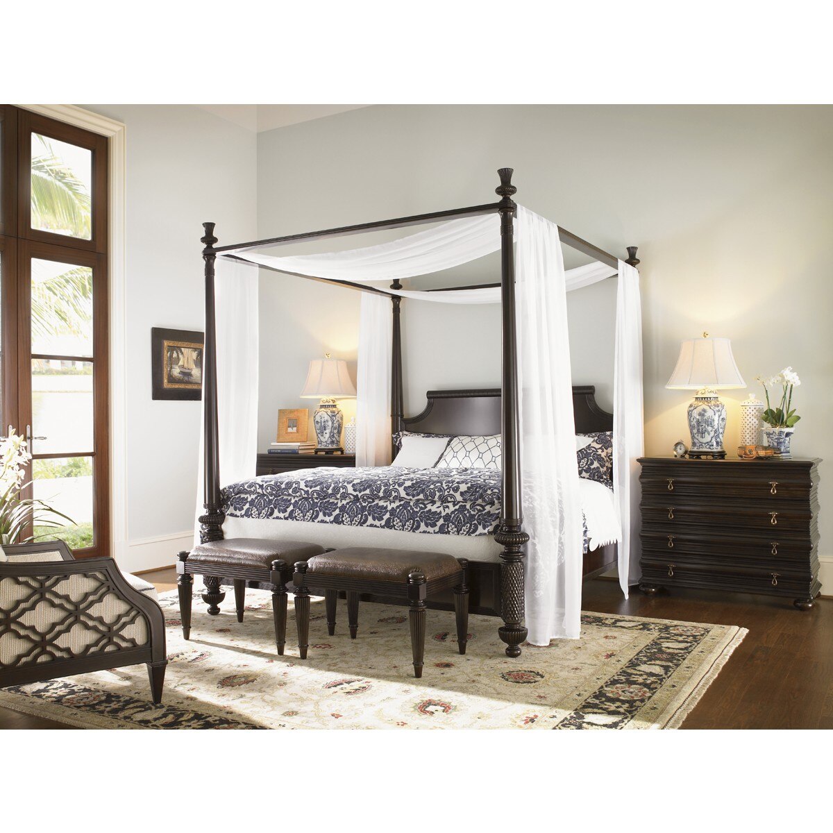 Diamond cheap canopy bed