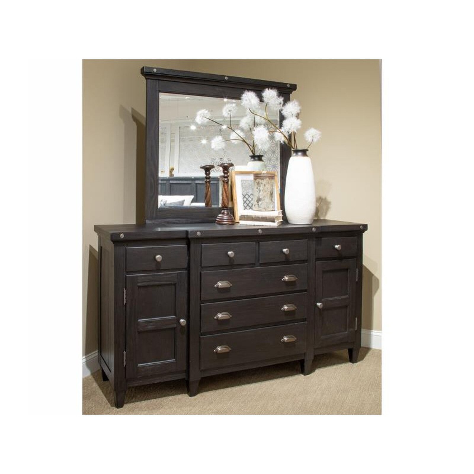 Magnussen 6Drawer Sierra Triple Dresser